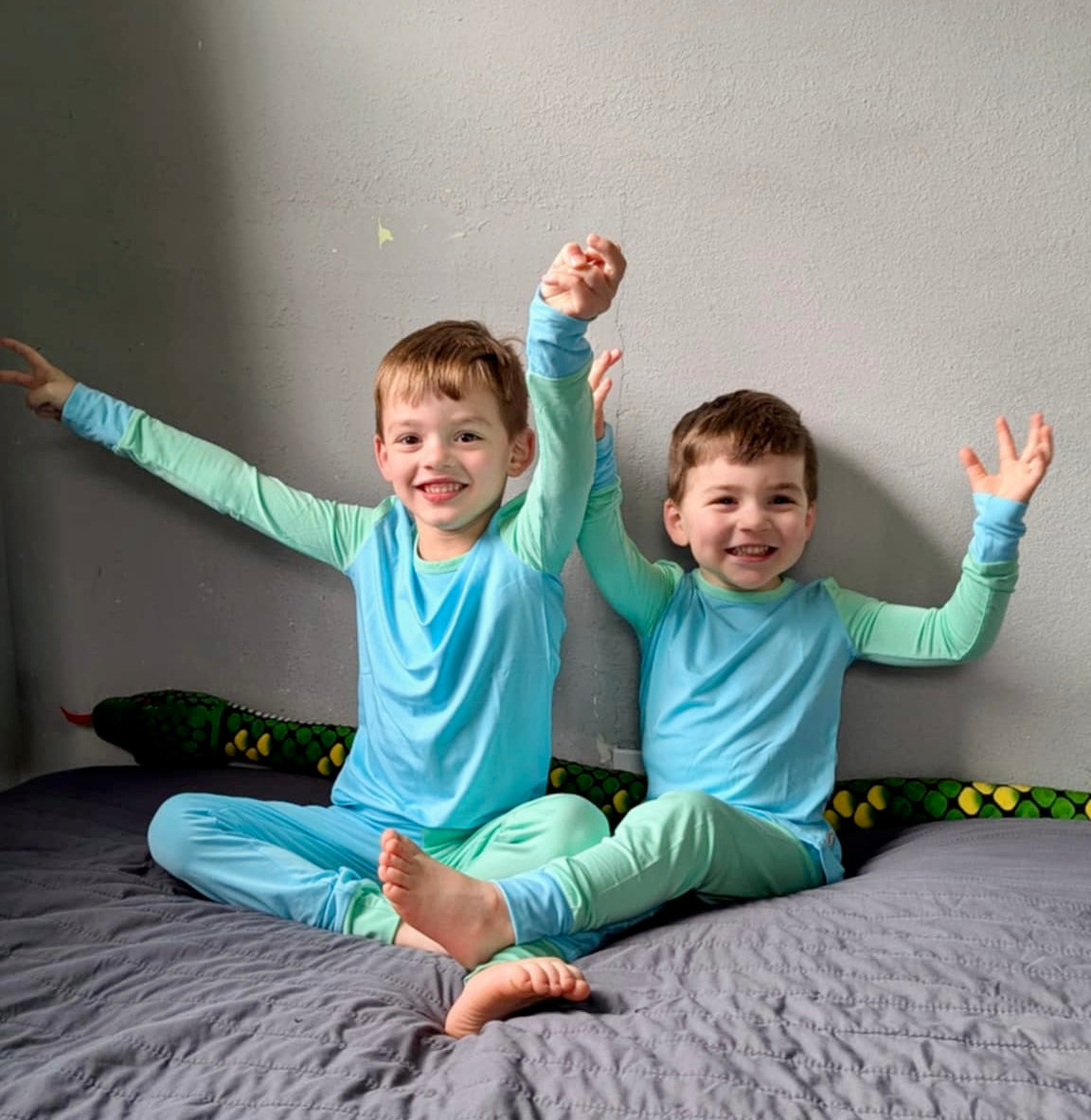 “Color Block Pop” Two-Piece Pajamas