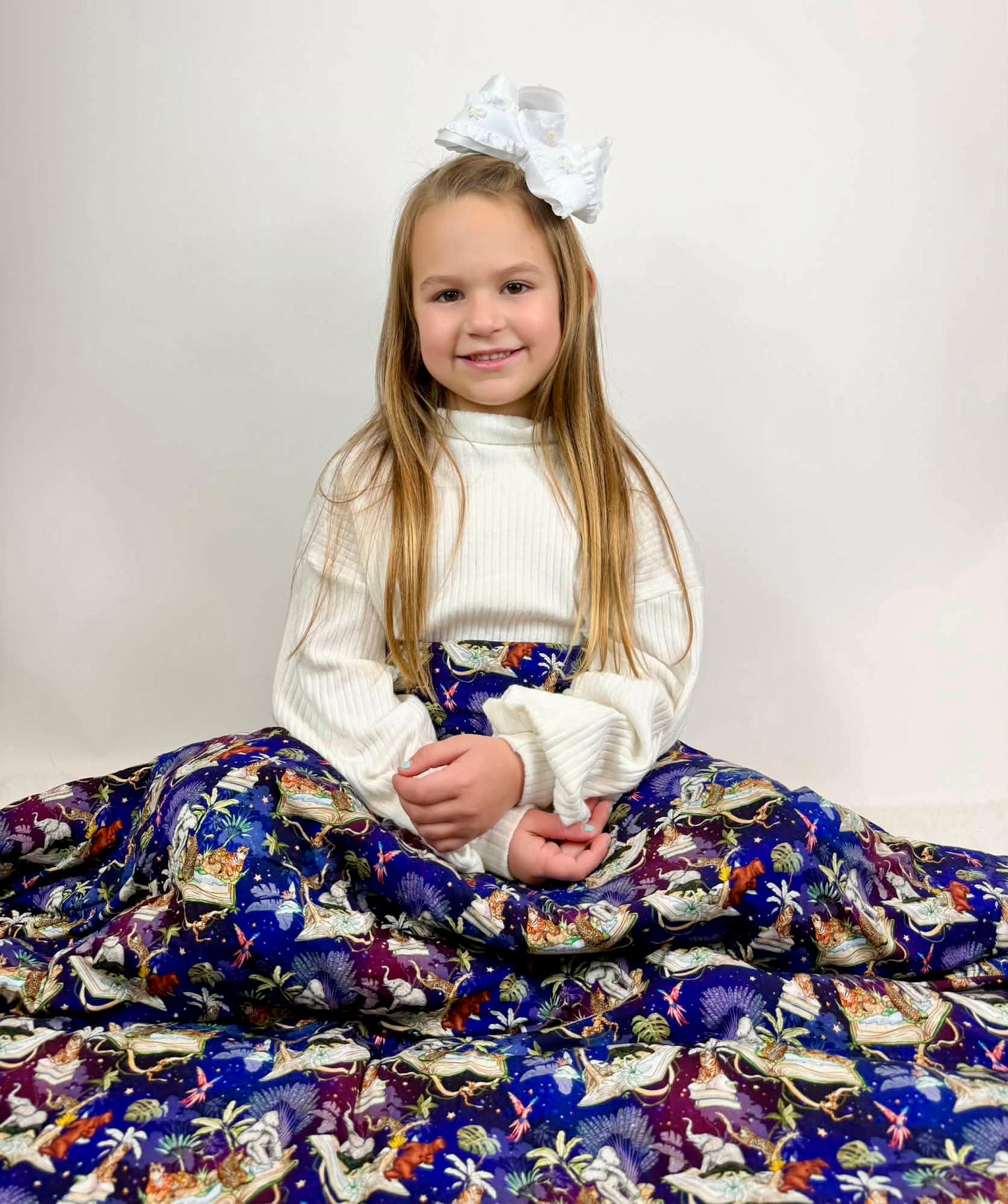 “Jungle Storybook” Quilted Blanket