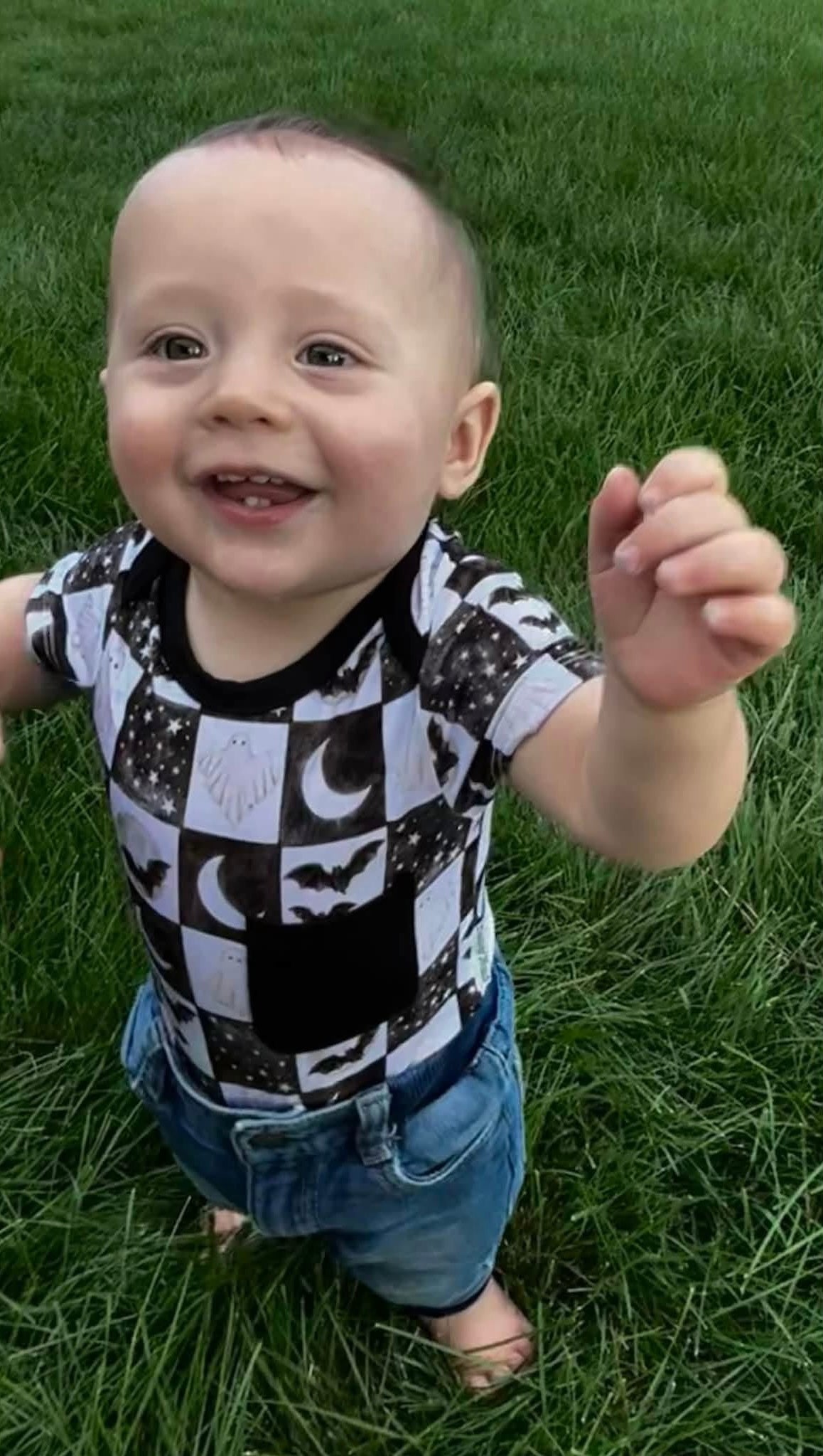 Spooky Starlight Short Sleeved Bodysuit