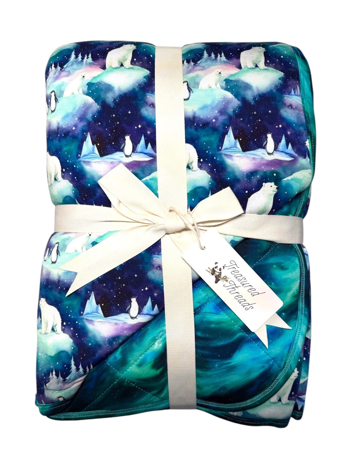 “Aurora Bearealis” Quilted Blanket