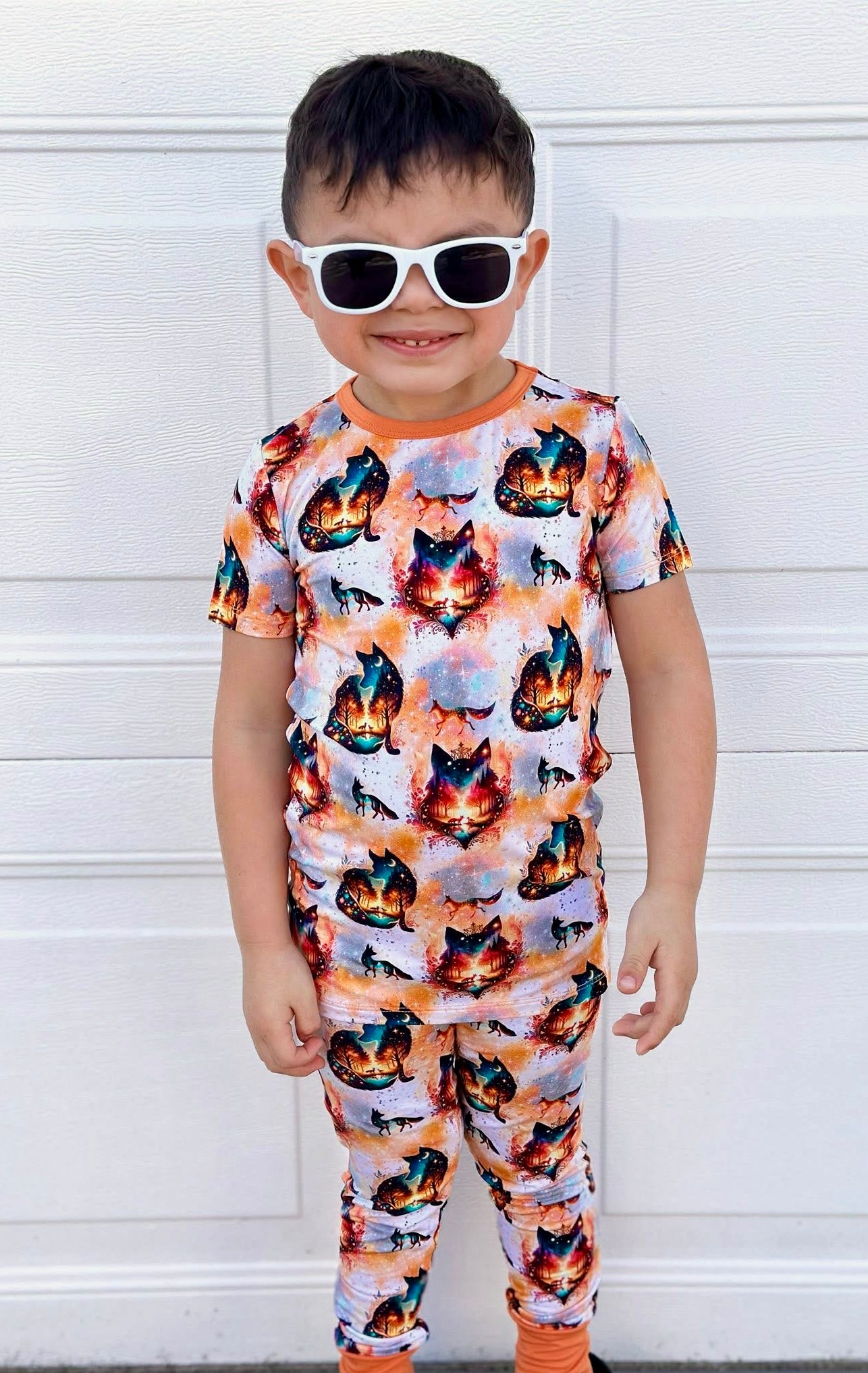 “Whimsical Foxes” Two-Piece Pajamas