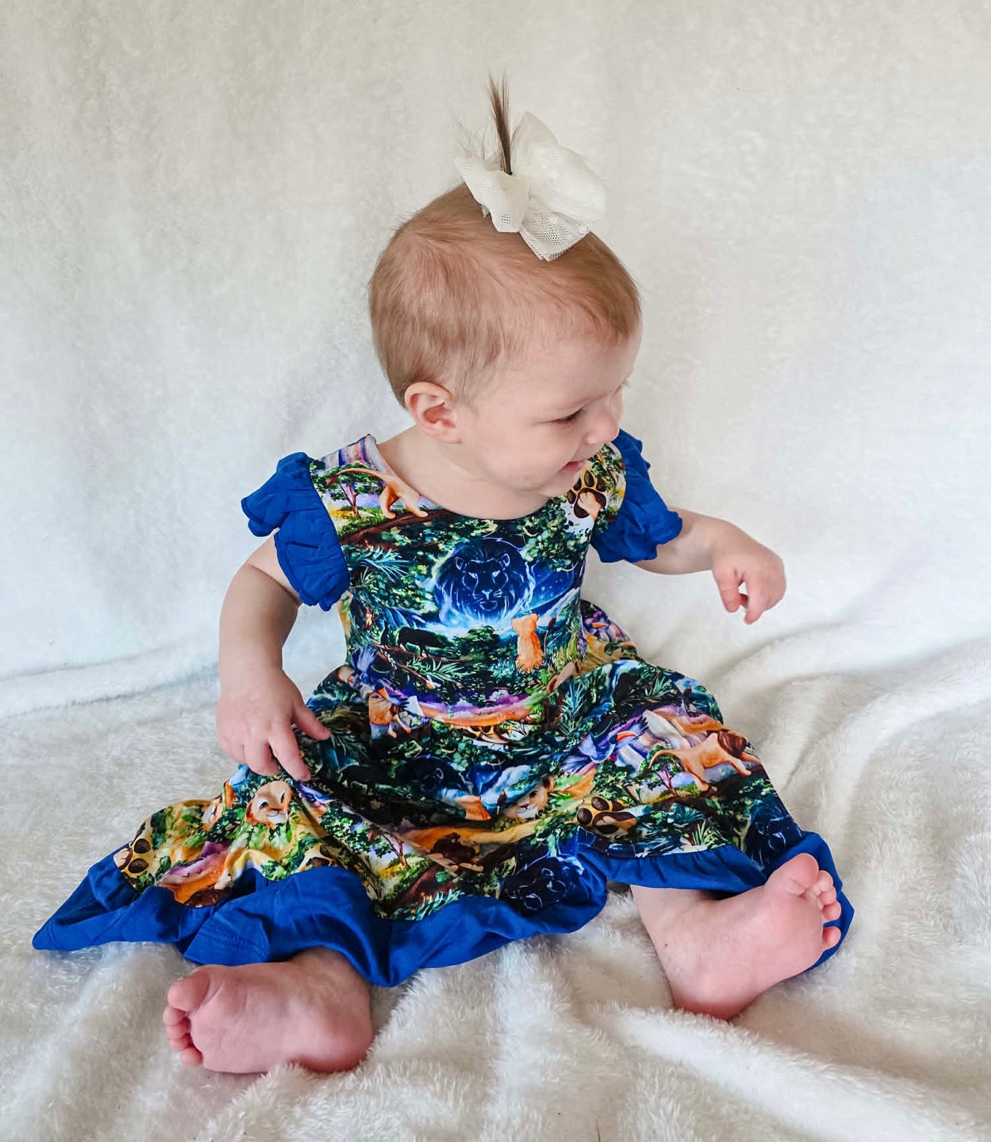 “King of the Pride” Twirl with Bow Back and Biker Shorts Set