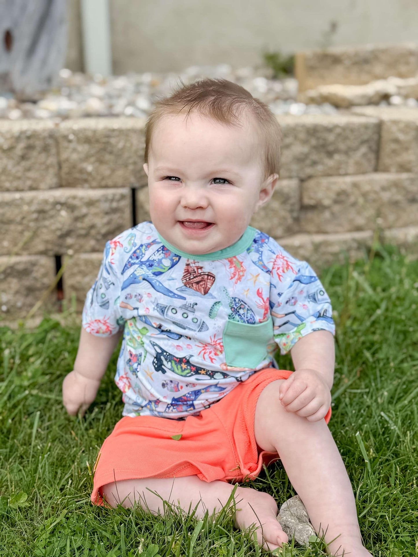 Tiny Sea Treasures Pocket T-Shirt
