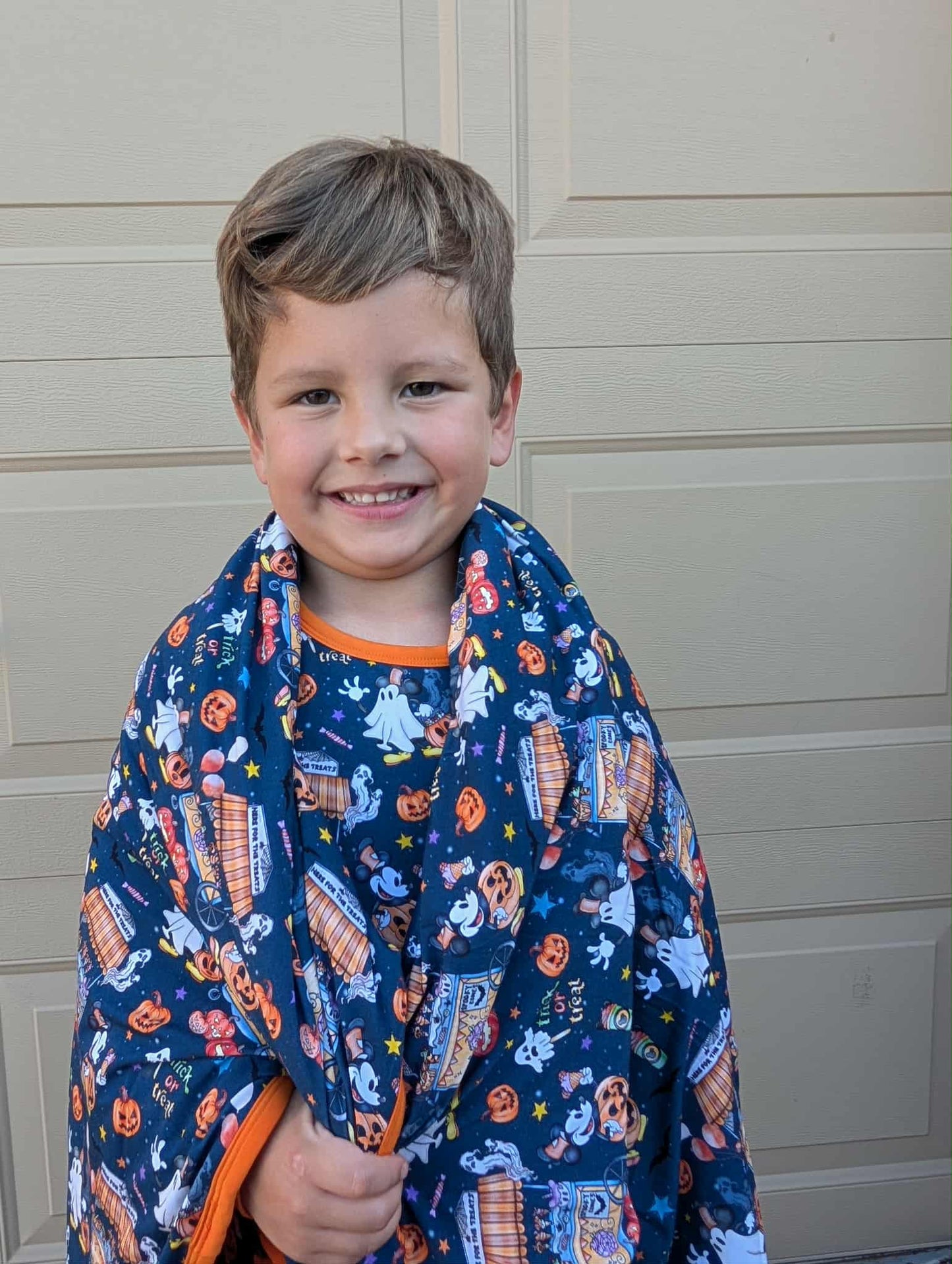 Steamboat Willie’s Not So Scary Halloween Quilted Blanket