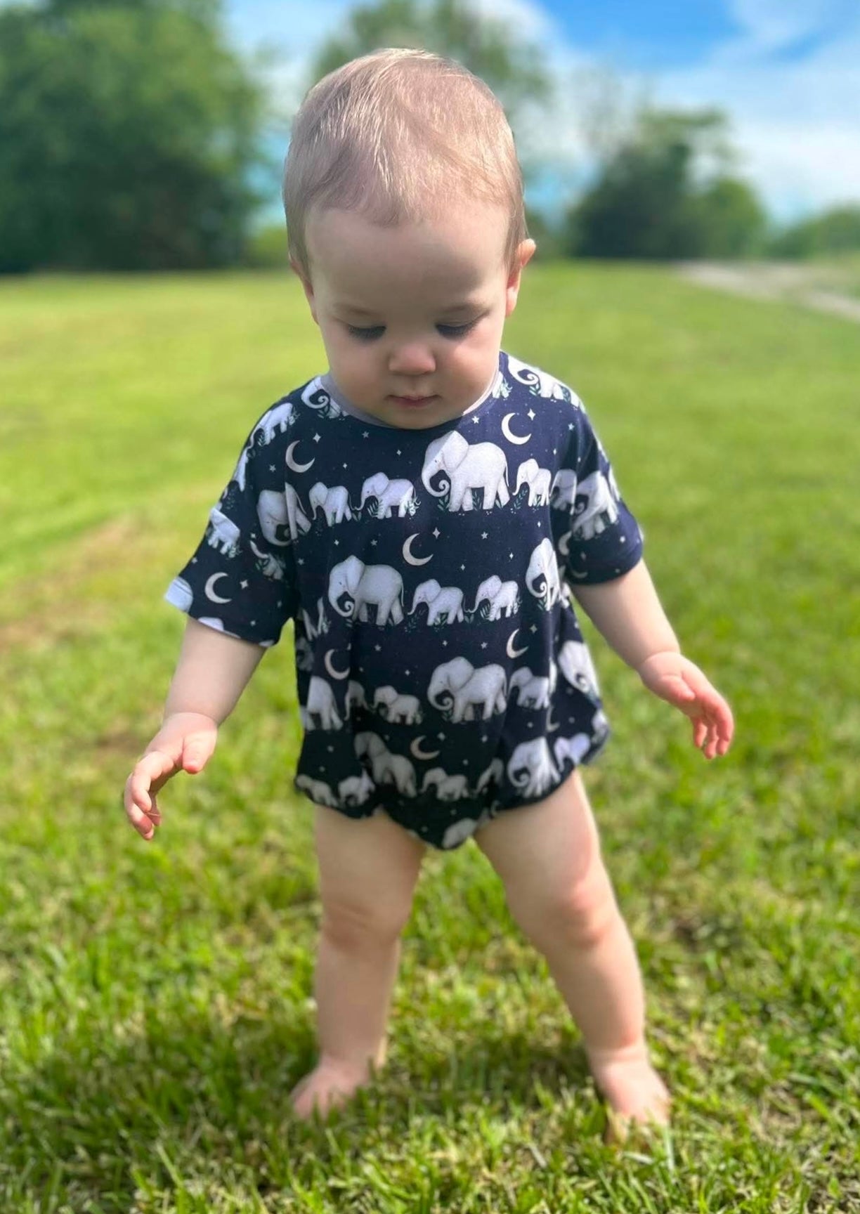 Elephant Bubble Romper