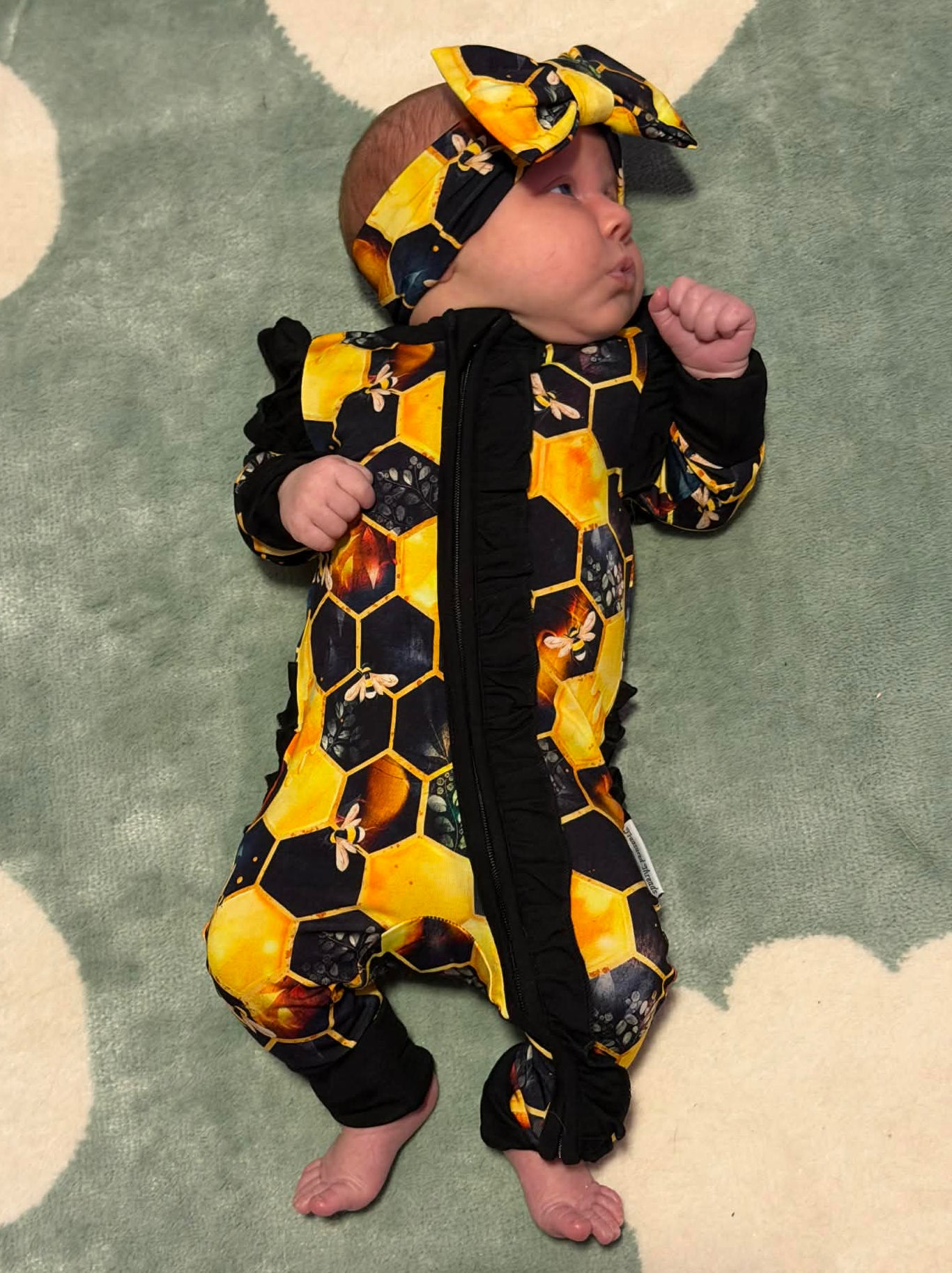 "Bee Happy" Bow Headband