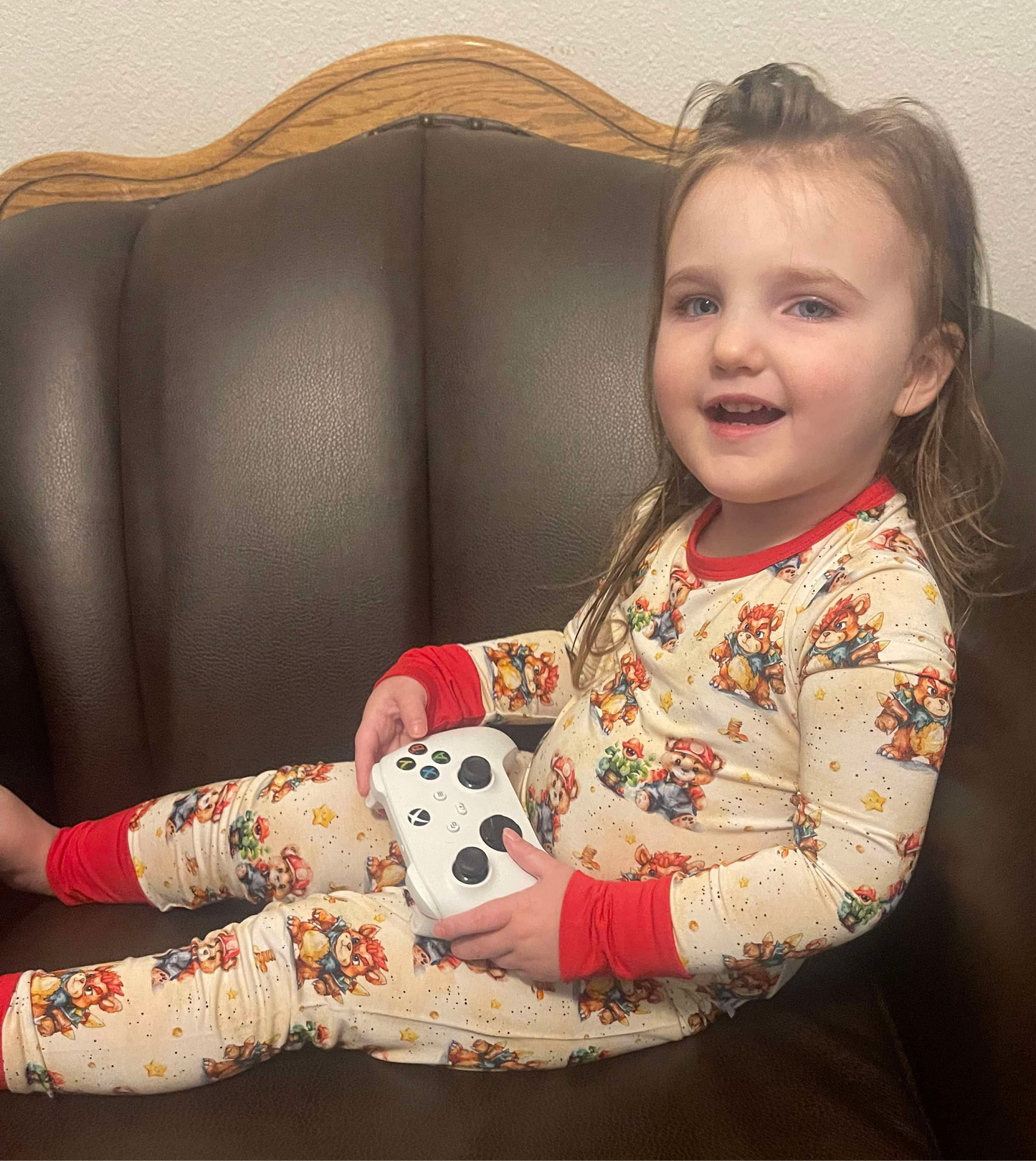 Super Beario Two-Piece Pajamas