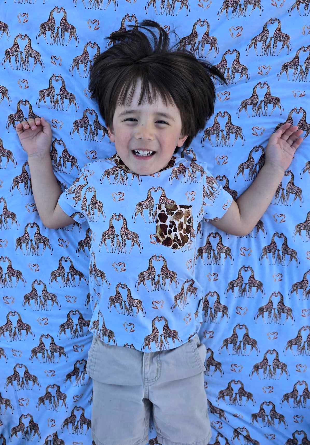 “You Bet Giraffe I’m Cute” Pocket T-Shirt