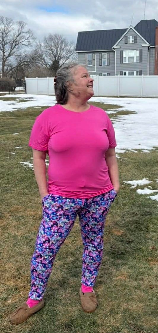 “Cosmic Burst” Woman’s Pink Shirt