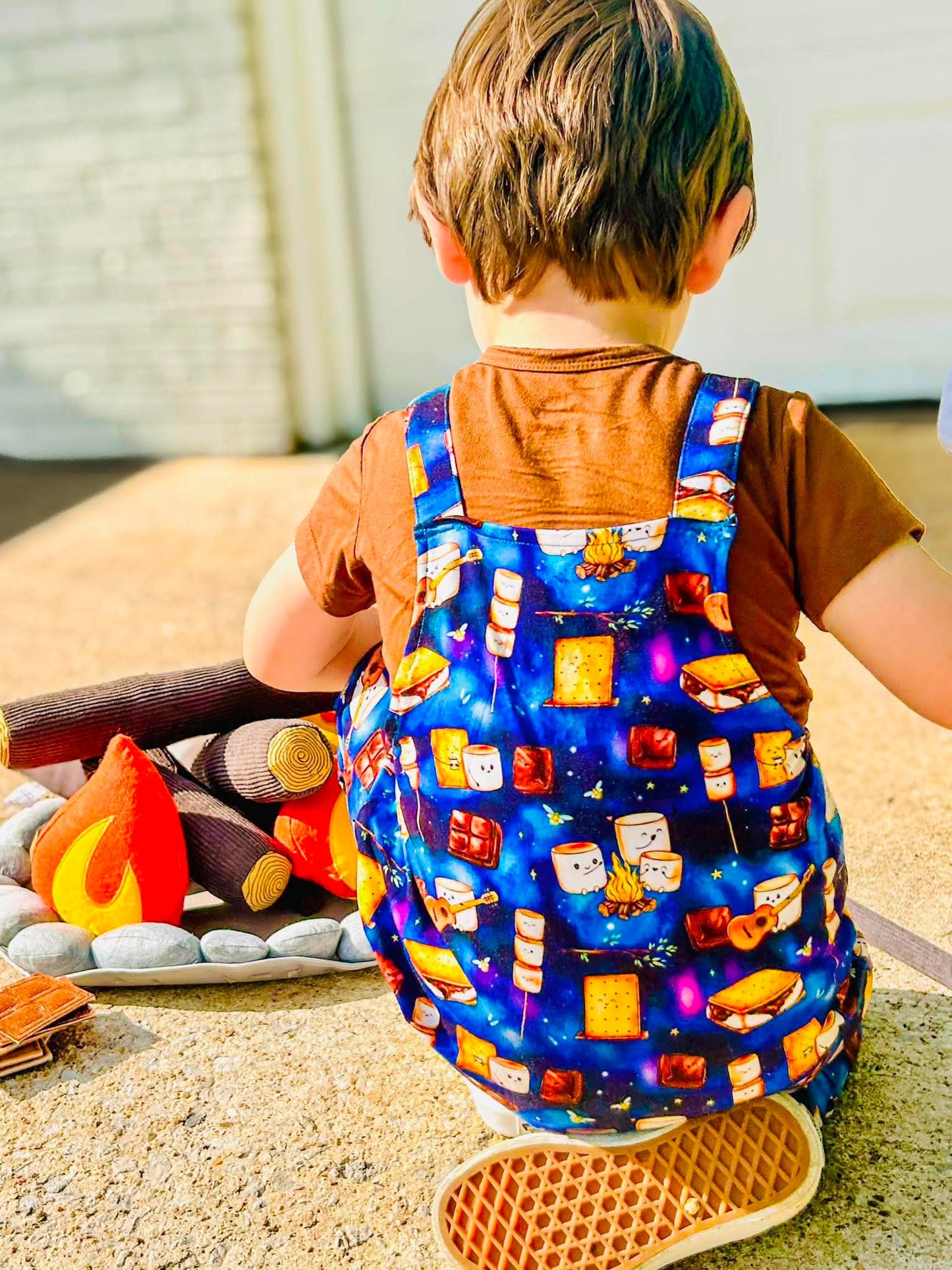 “S’more Summer Nights” (overalls only)