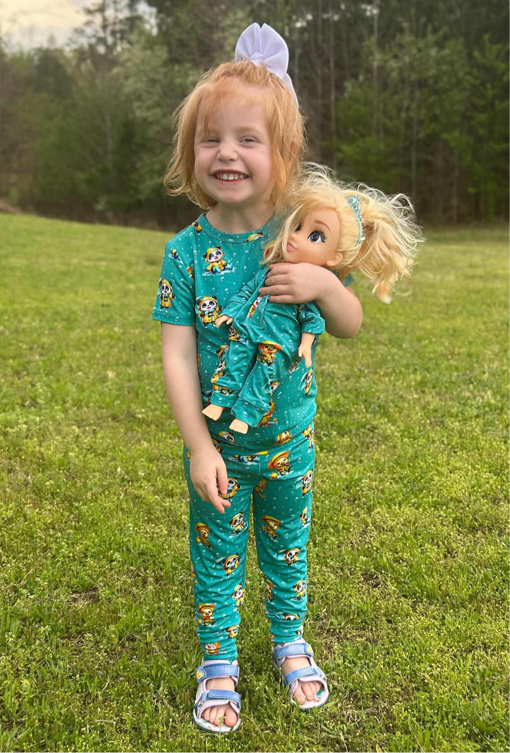 Spring Showers Doll Romper