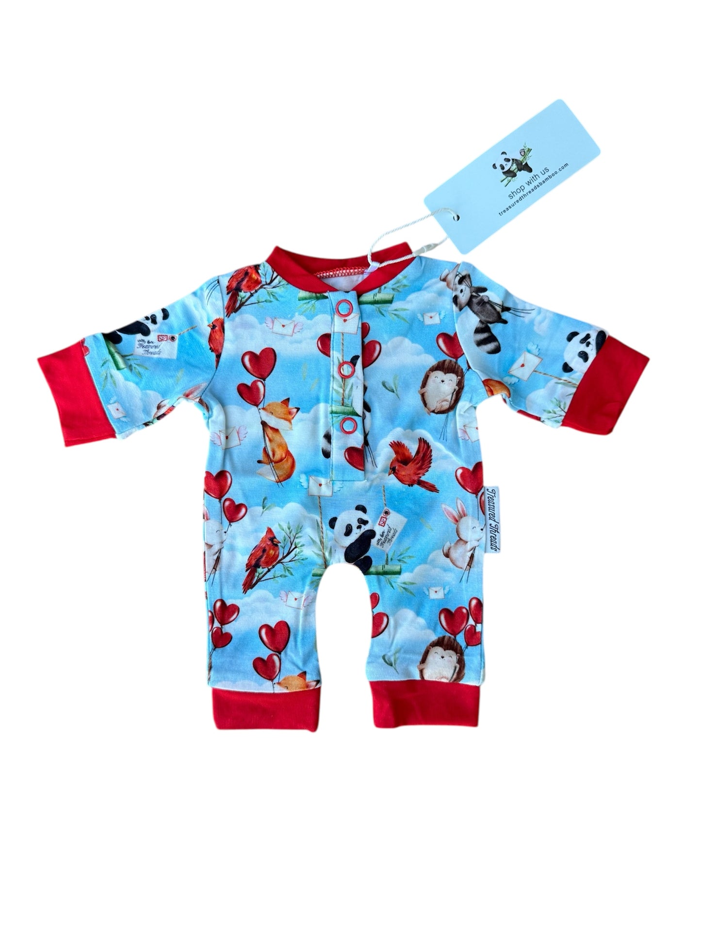 “Love takes flight” Doll Romper