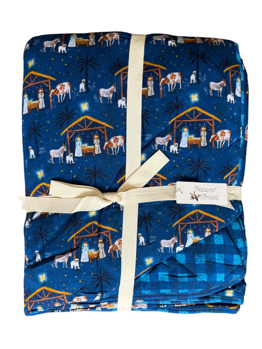 O Holy Night Toddler Quilted Blanket