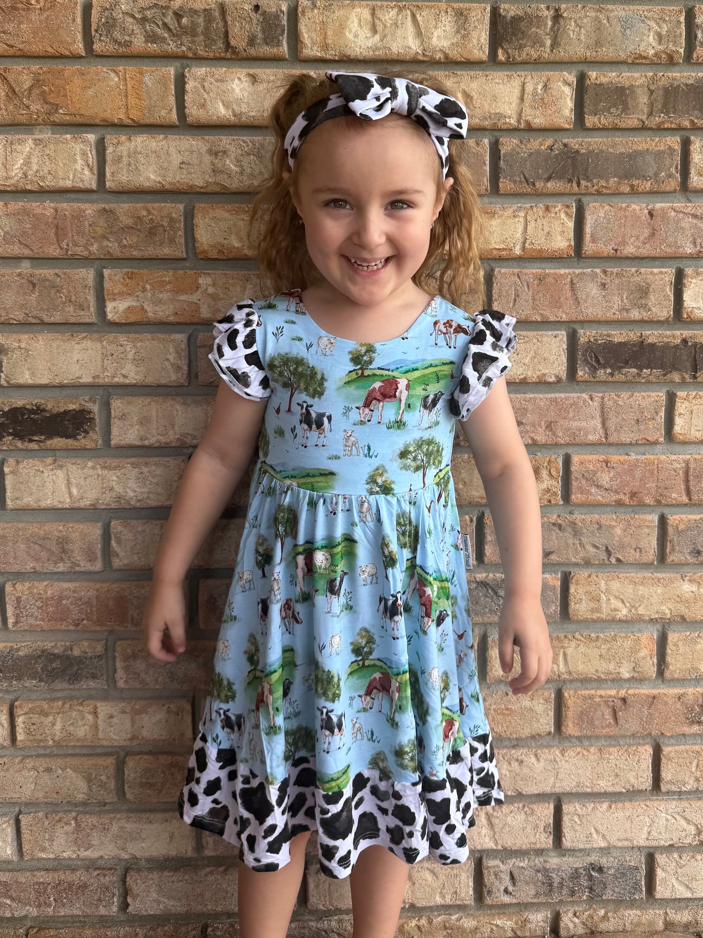 “Cows” Twirl with Bow Back