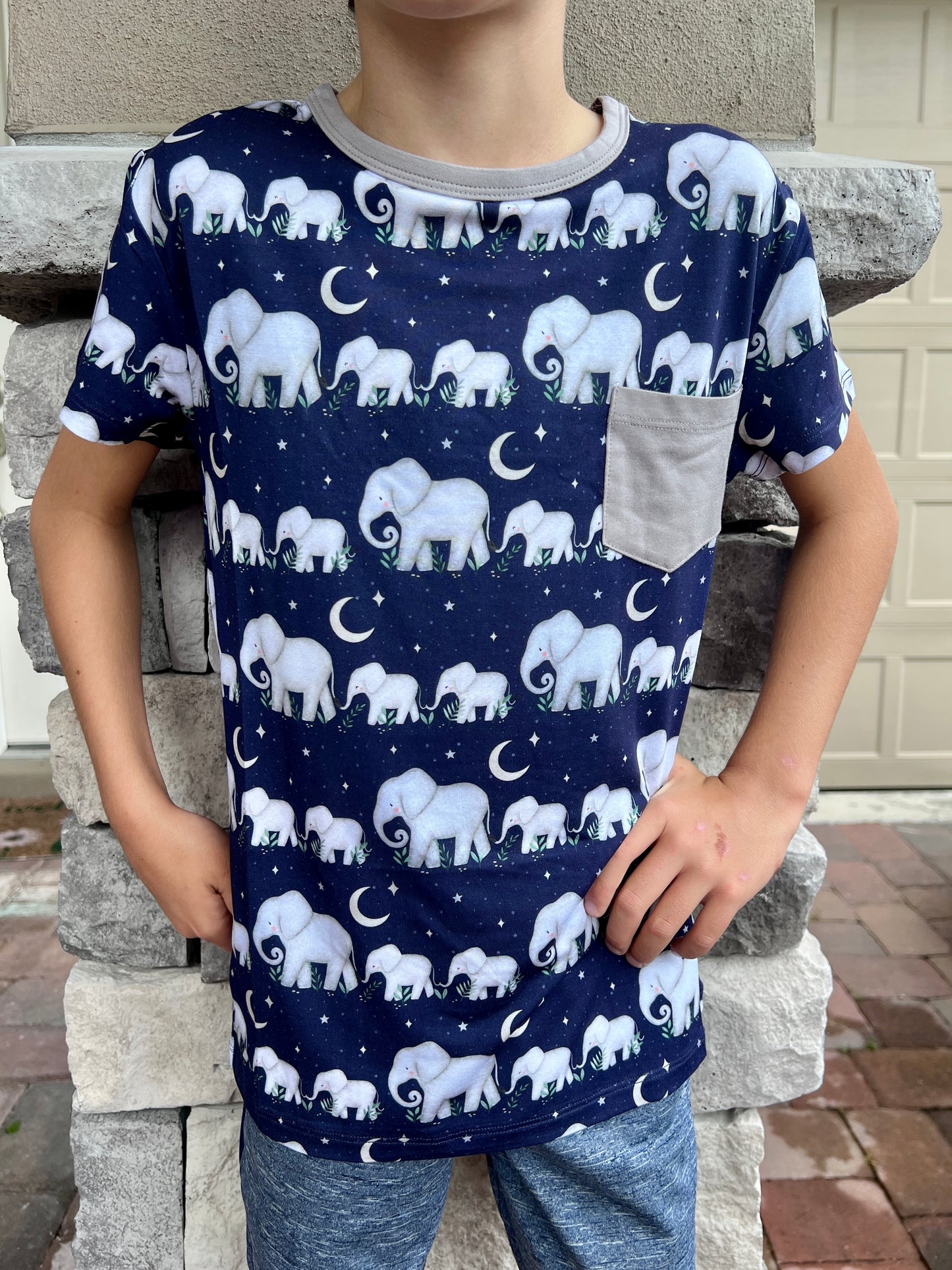 Elephants Pocket T-Shirt