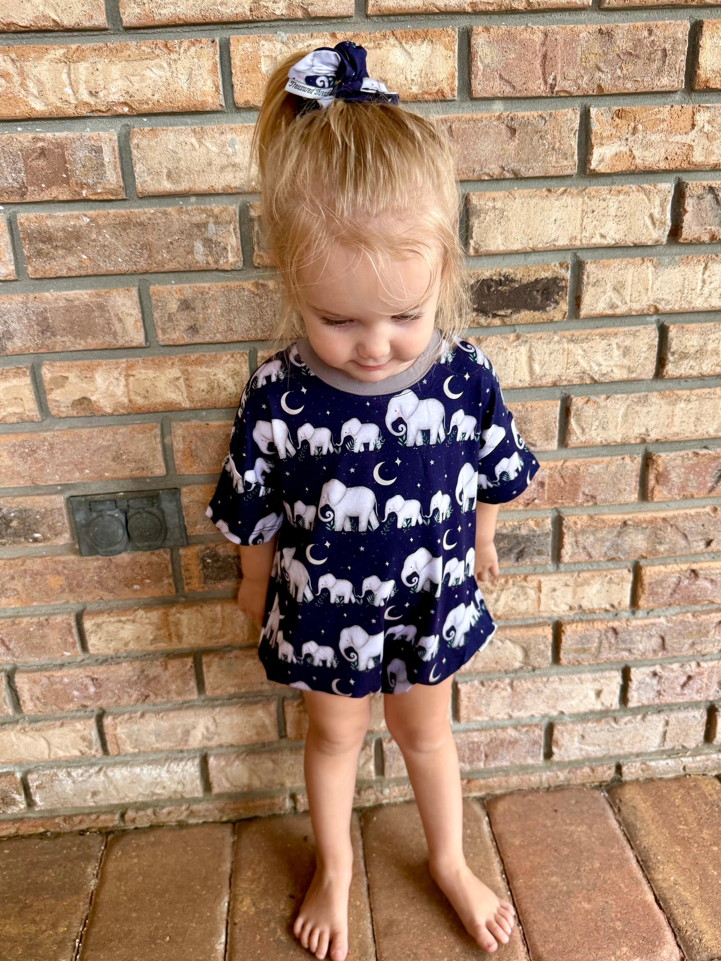 “Elephants” Scrunchie