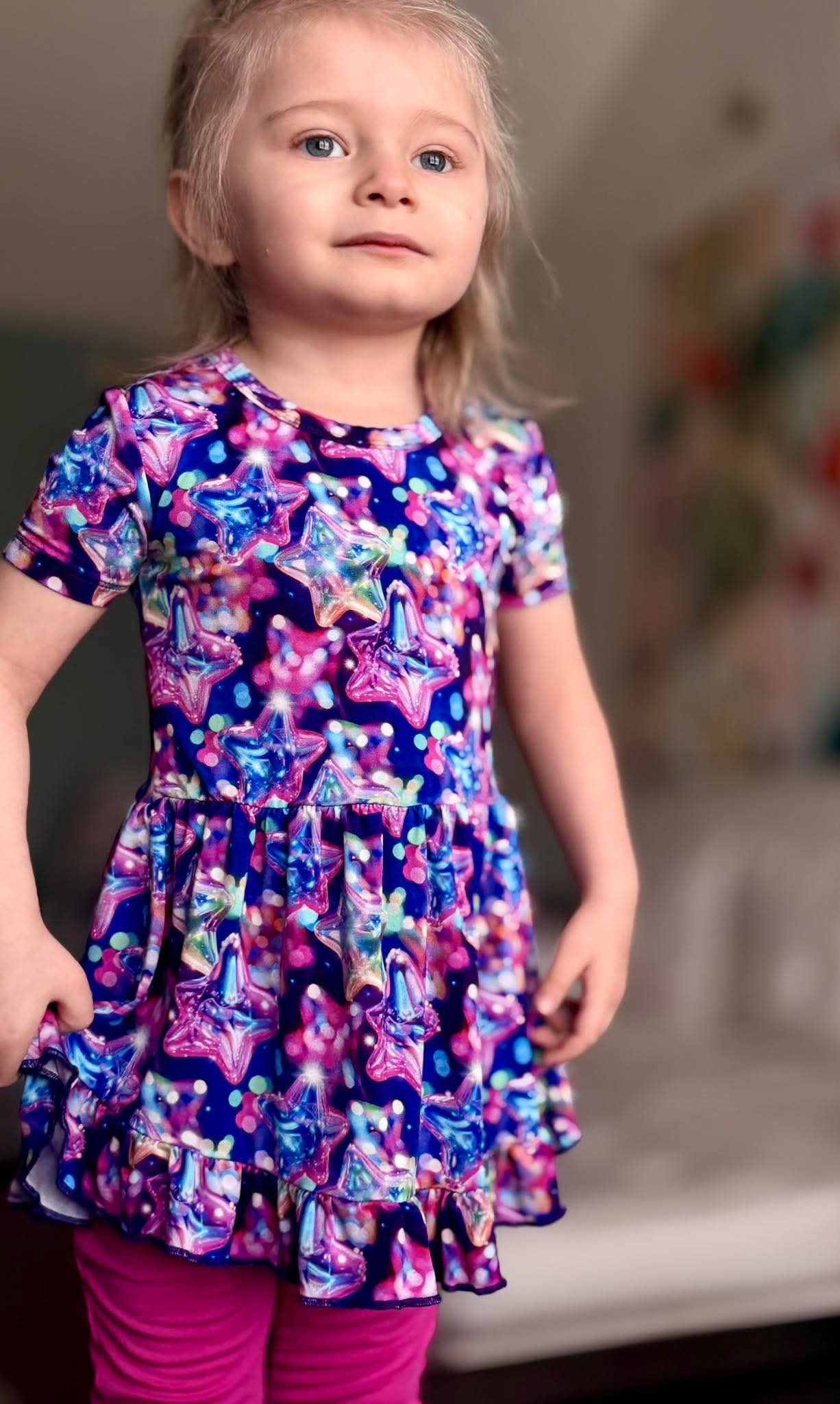 “Cosmic Burst” Peplum Set