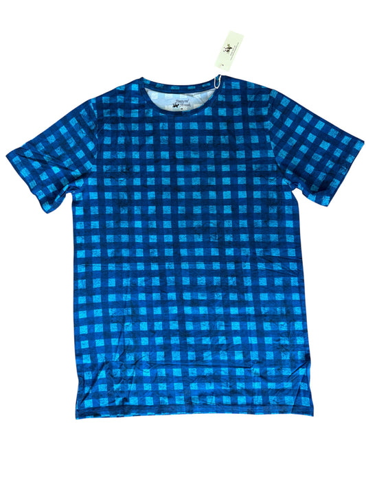 O Holy Night Mens Blue Checked Shirt