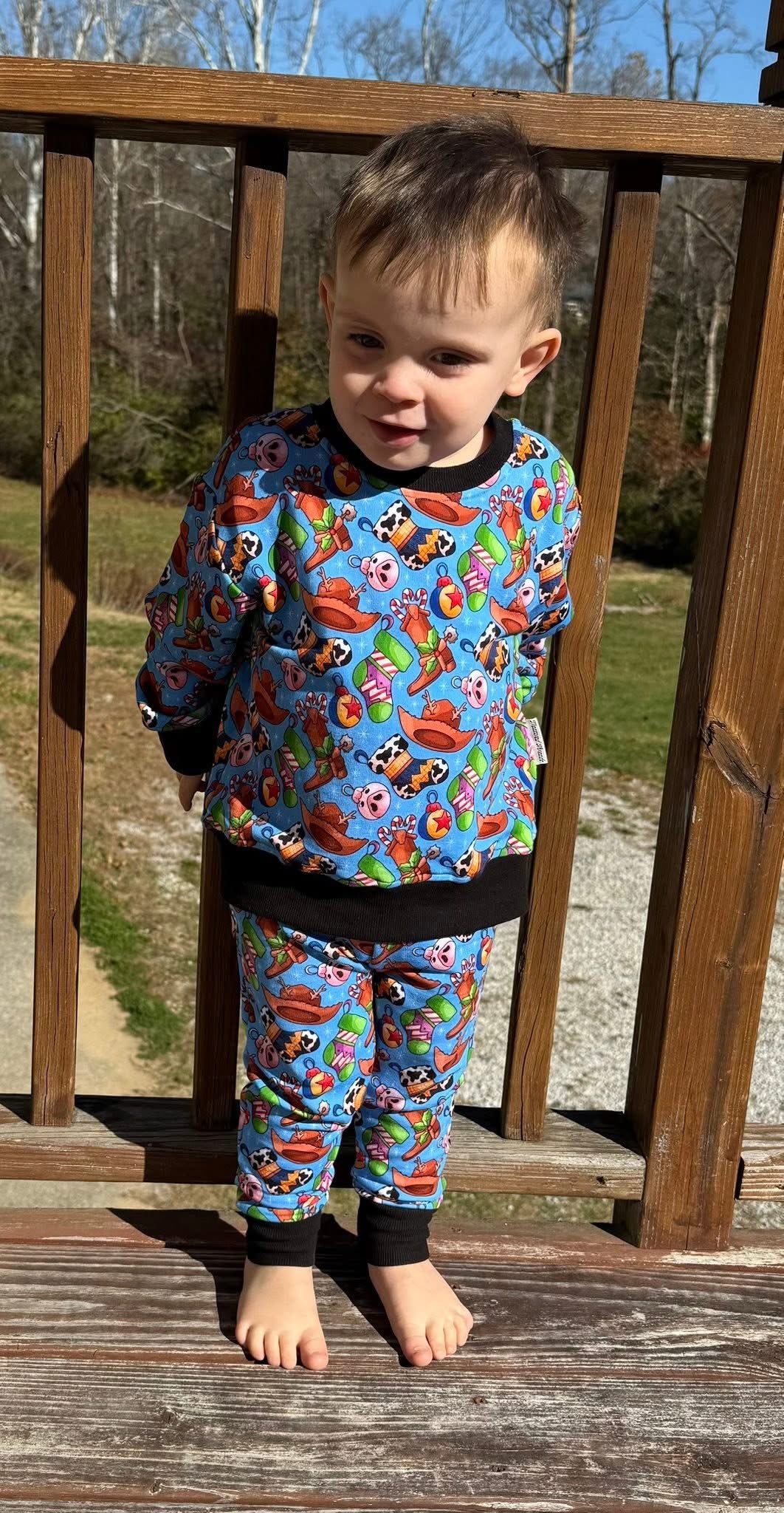 “To Infinity and Christmas” Jogger Set