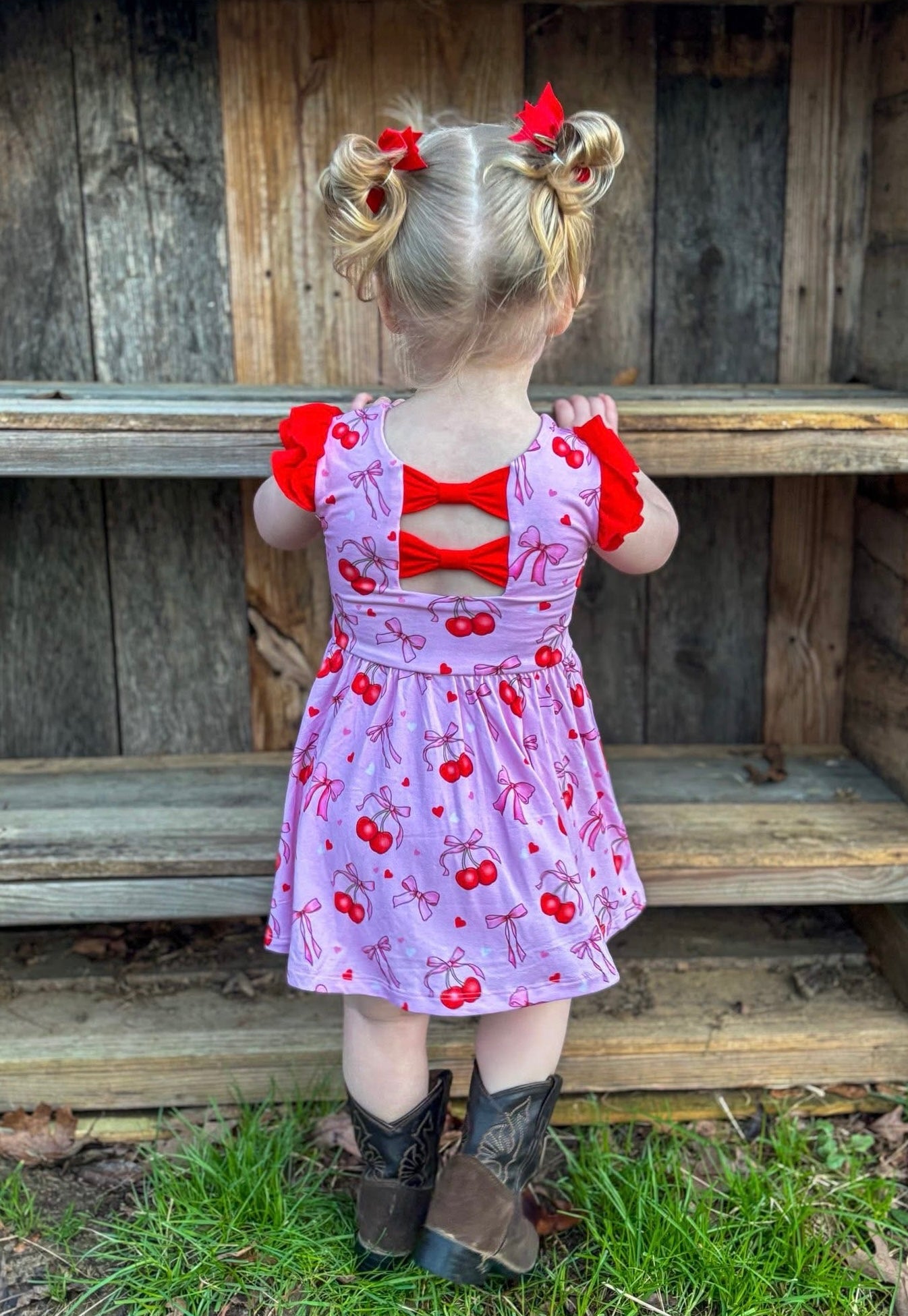 “Cherry Bow Bliss” Bodysuit Twirl