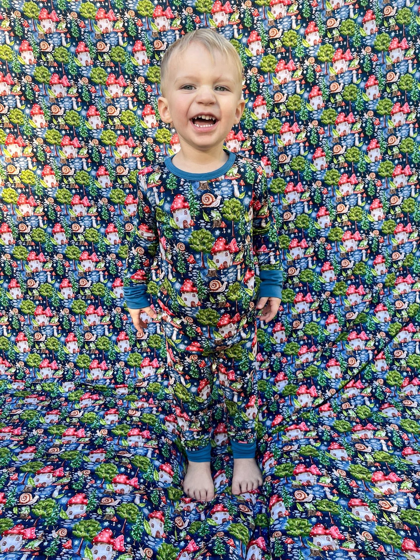 “Enchanted Mushroom Forest” Two-Piece Pajamas