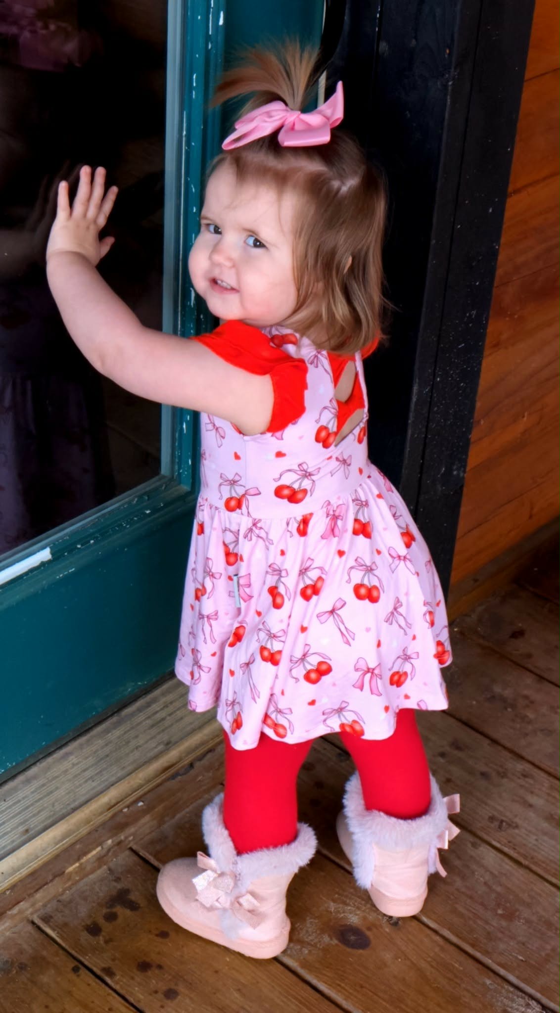 “Cherry Bow Bliss” Bodysuit Twirl