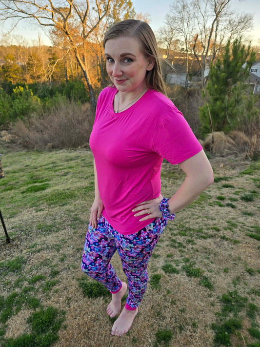 “Cosmic Burst” Woman’s Pink Shirt