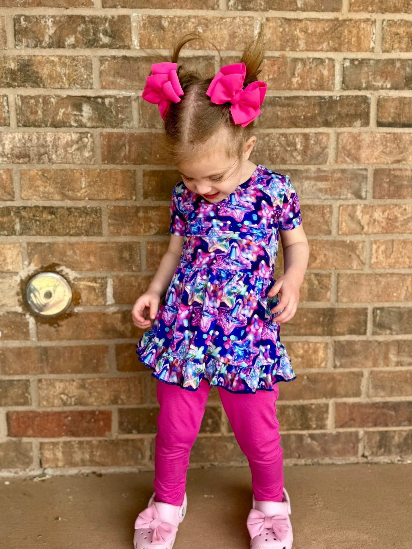 “Cosmic Burst” Peplum Set