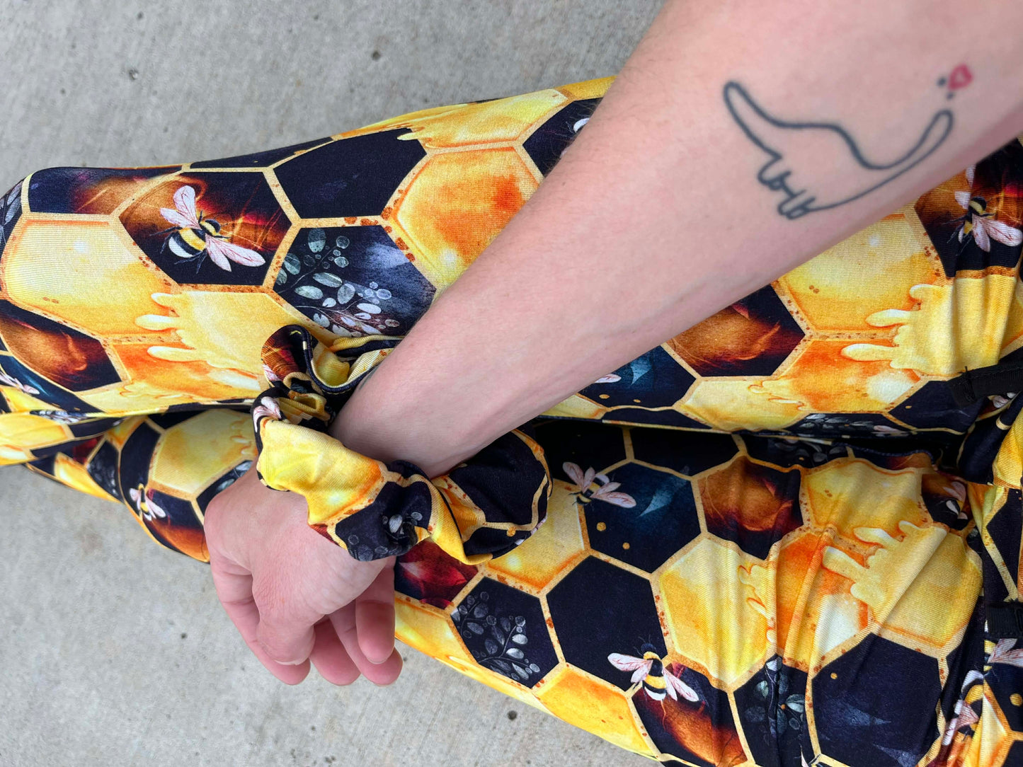 "Bee Happy" Scrunchie