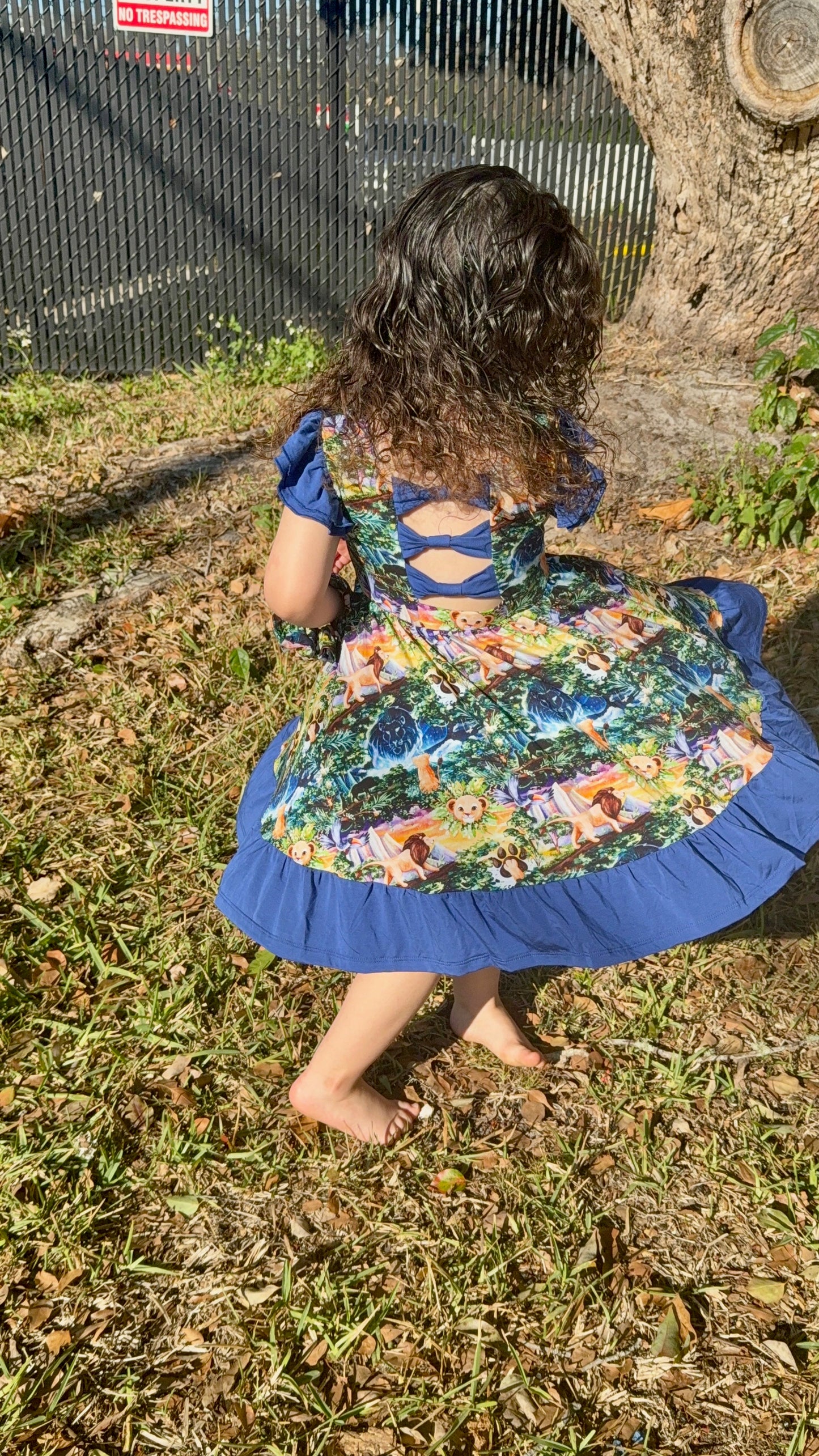 “King of the Pride” Twirl with Bow Back and Biker Shorts Set