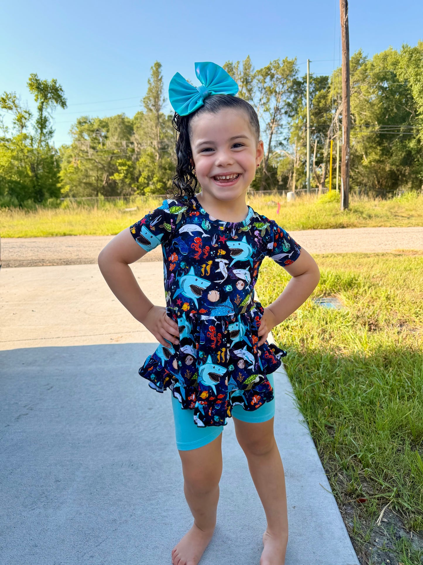 “Beyond The Reef” Peplum Set