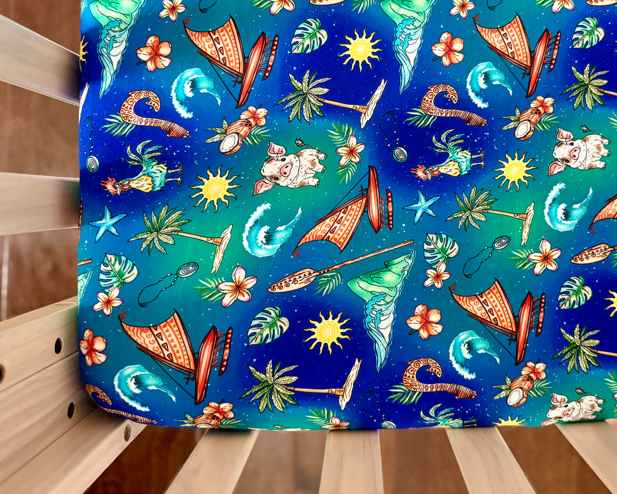 Oceans Calling Crib Sheets