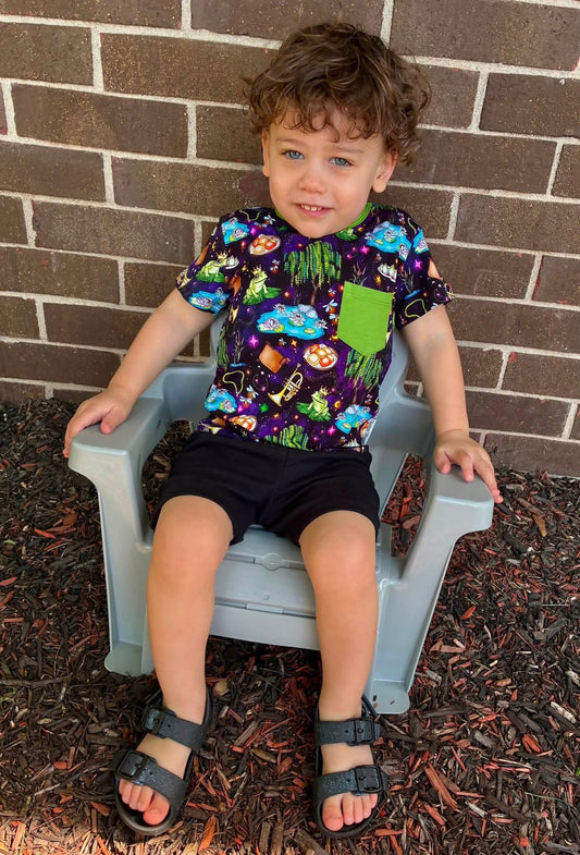“Fireflies & Frog Kisses” Pocket T-Shirt