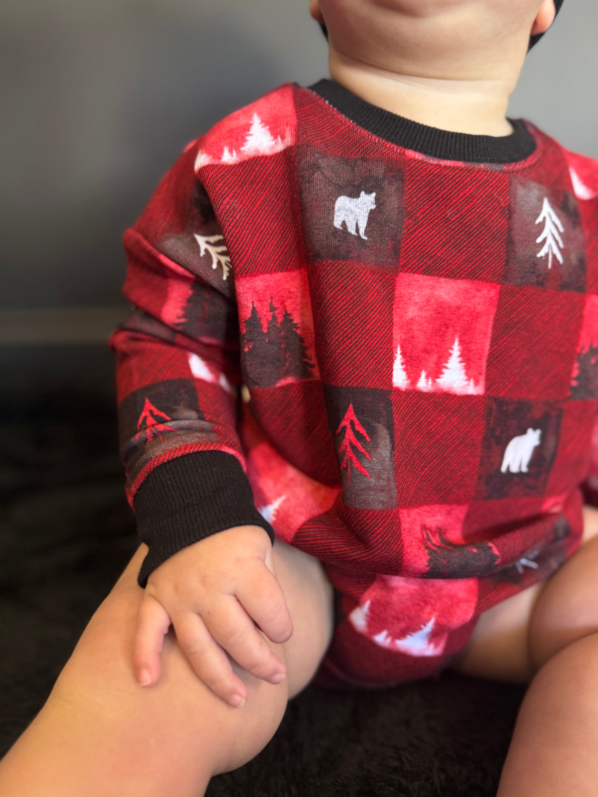 Into the Pines Long Sleeved Bubble Romper