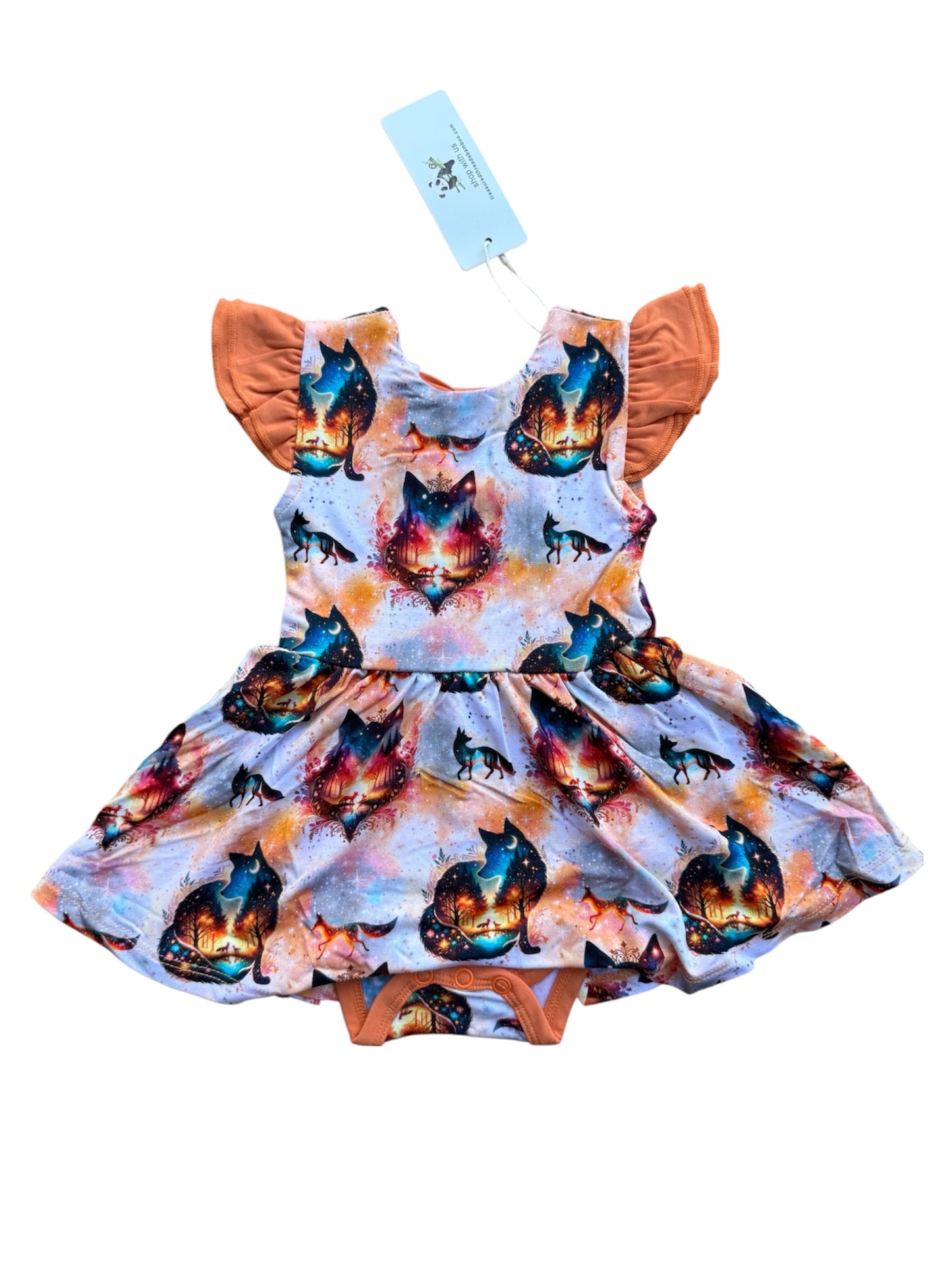 “Whimsical Foxes” Bodysuit Twirl