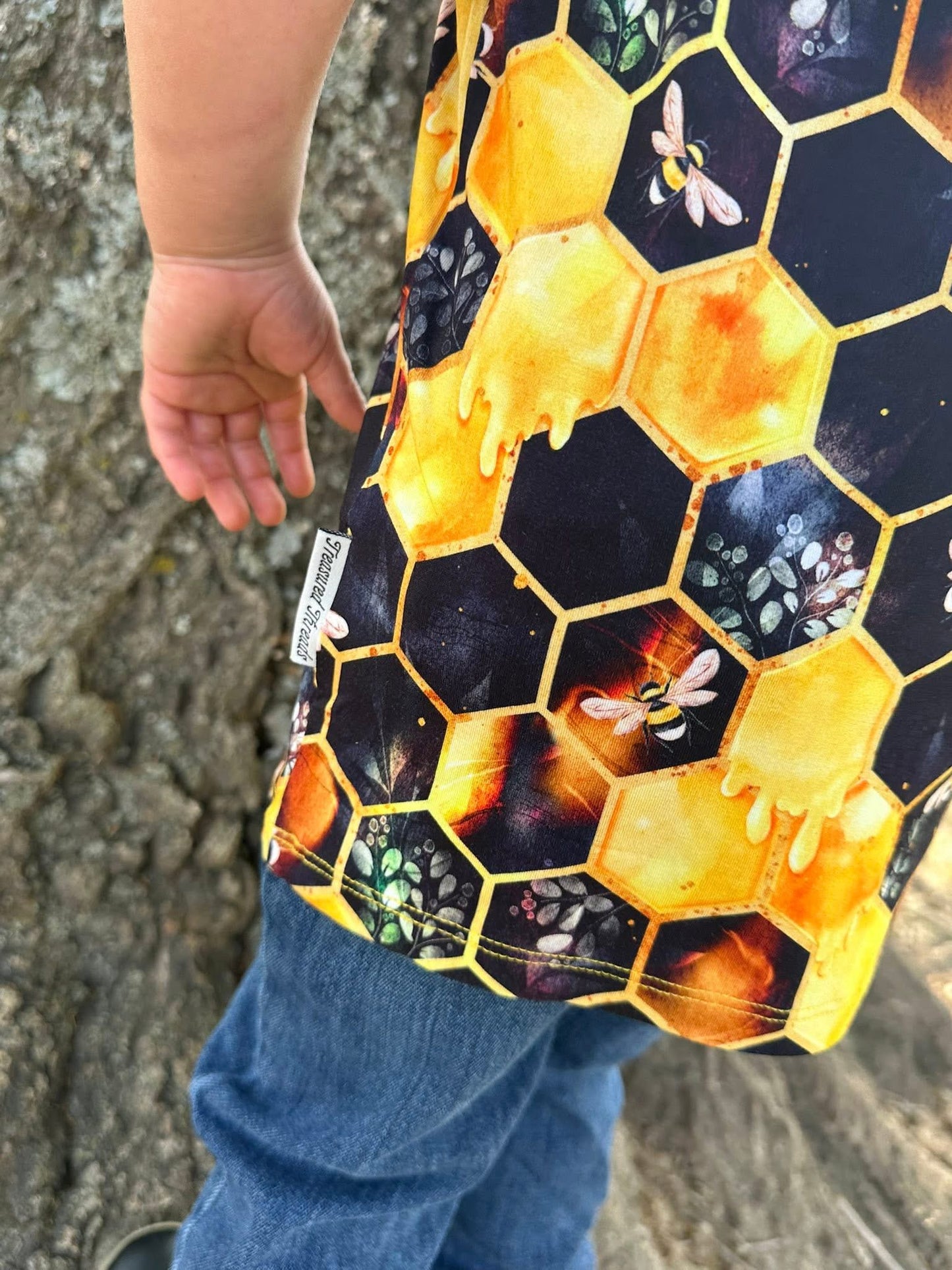 "Bee Happy" Pocket T-Shirt
