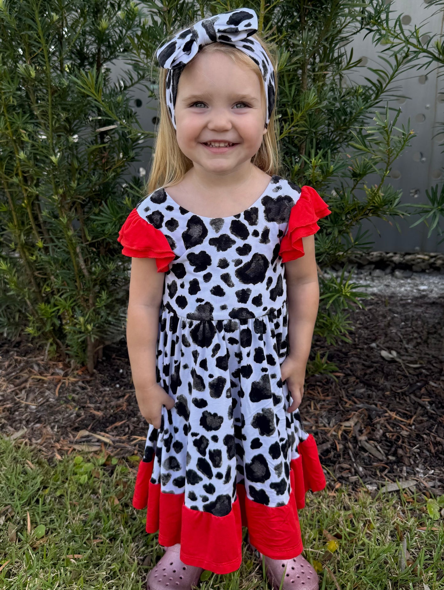 “Cows” Bow Headband
