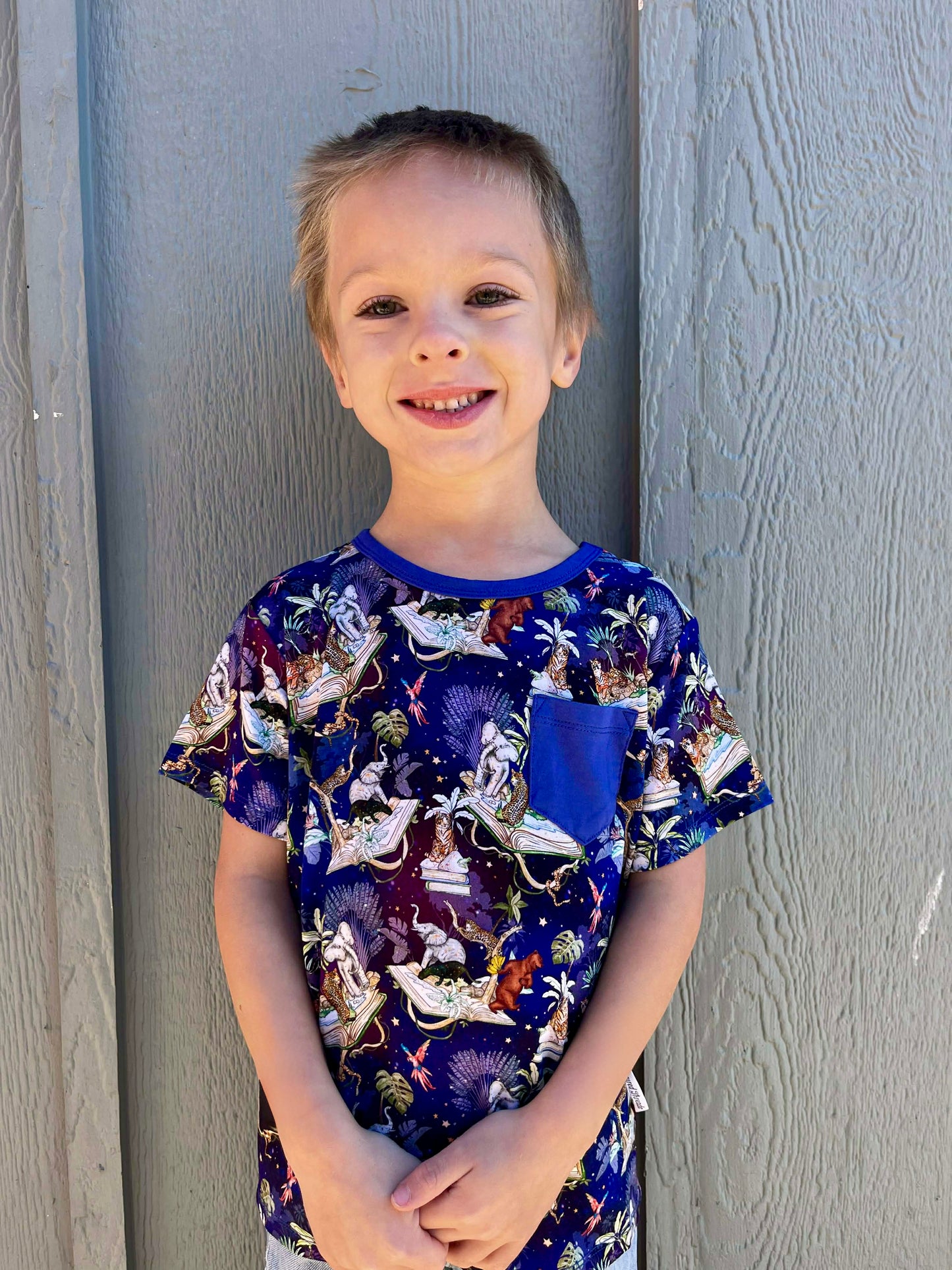 “Jungle Storybook” Pocket T-Shirt