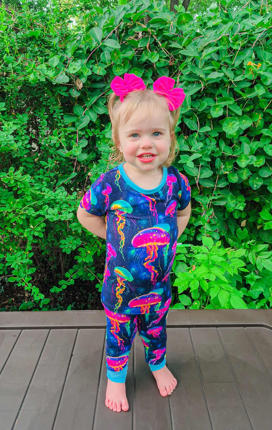 Jellyfish Glow Two-Piece Pajamas