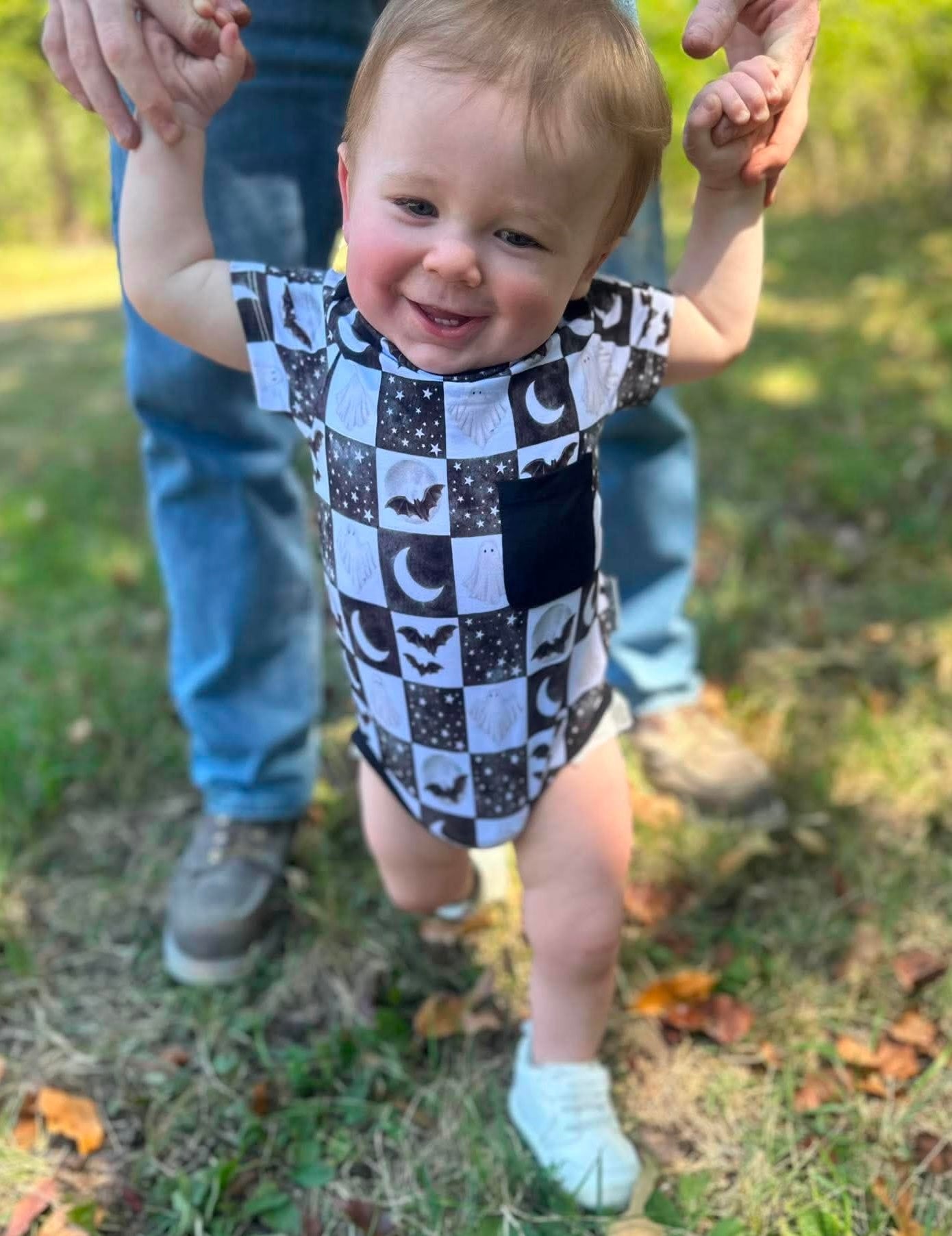 Spooky Starlight Short Sleeved Bodysuit
