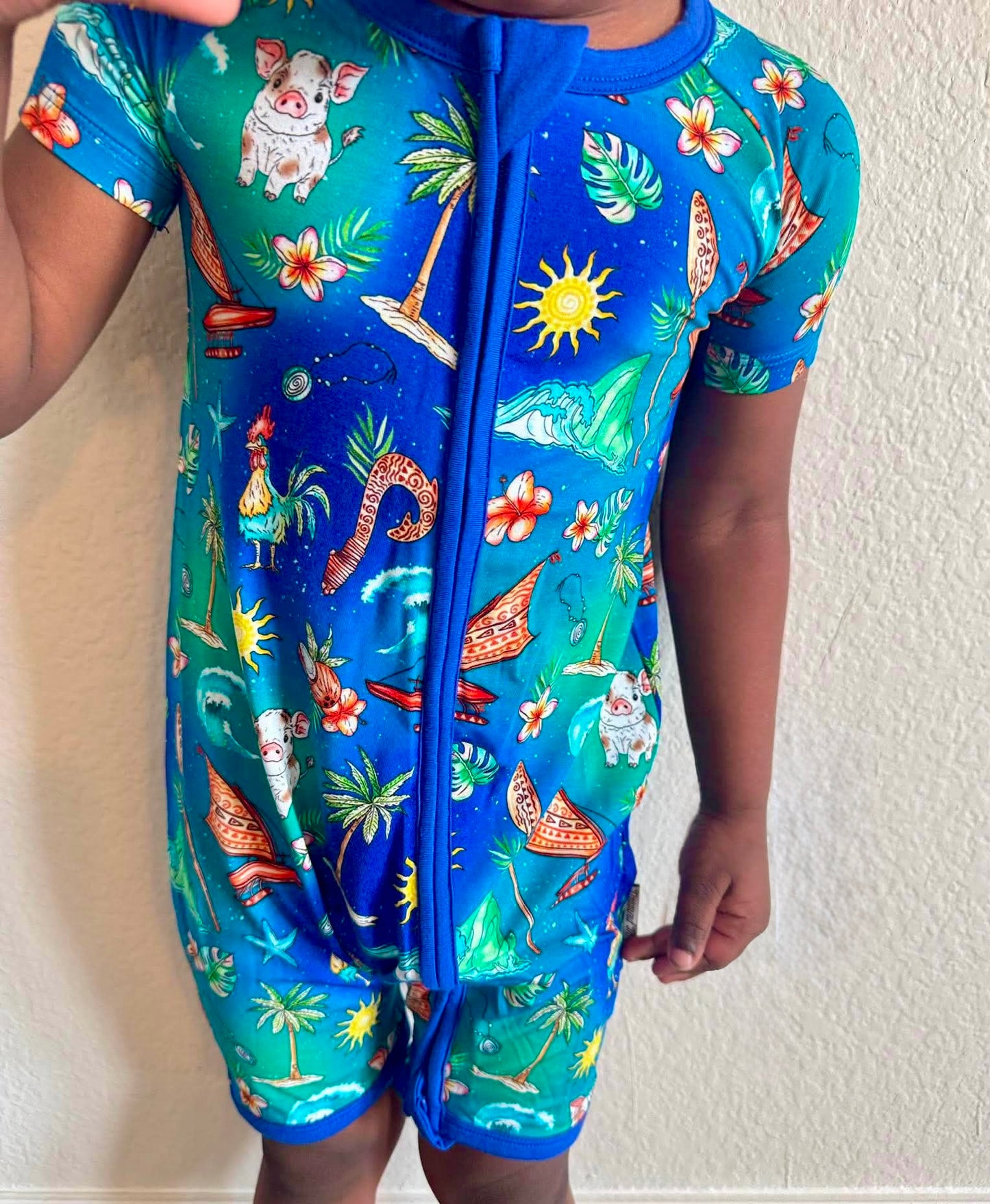 “Oceans Calling” Zippered Shorty