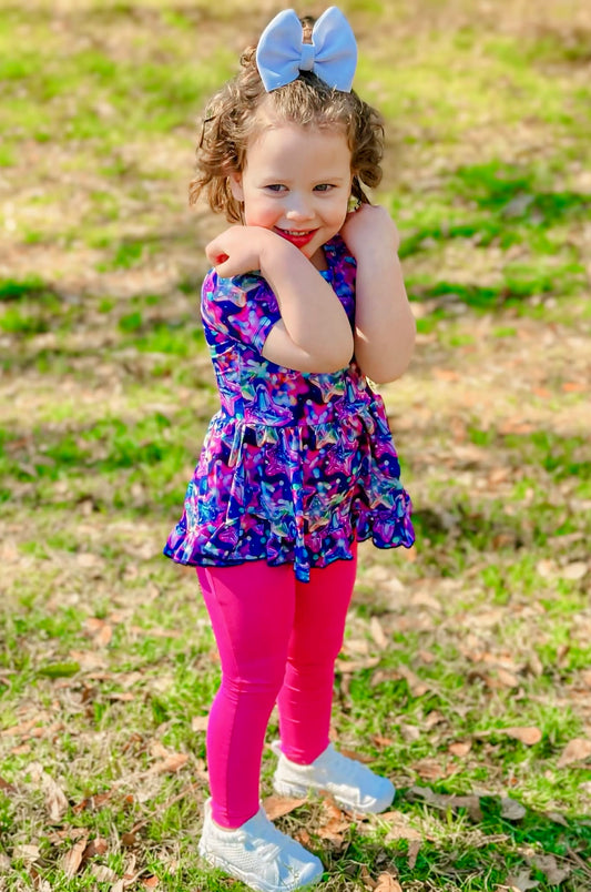 “Cosmic Burst” Peplum Set