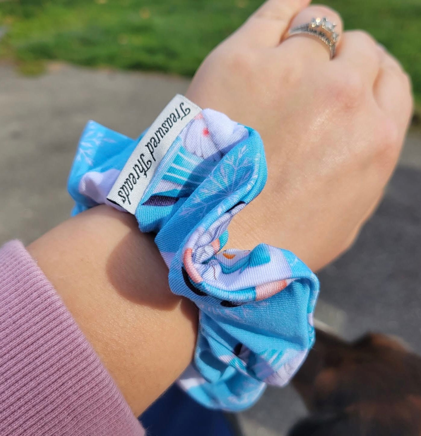 “Chillin’ with my Gnomies” Scrunchie