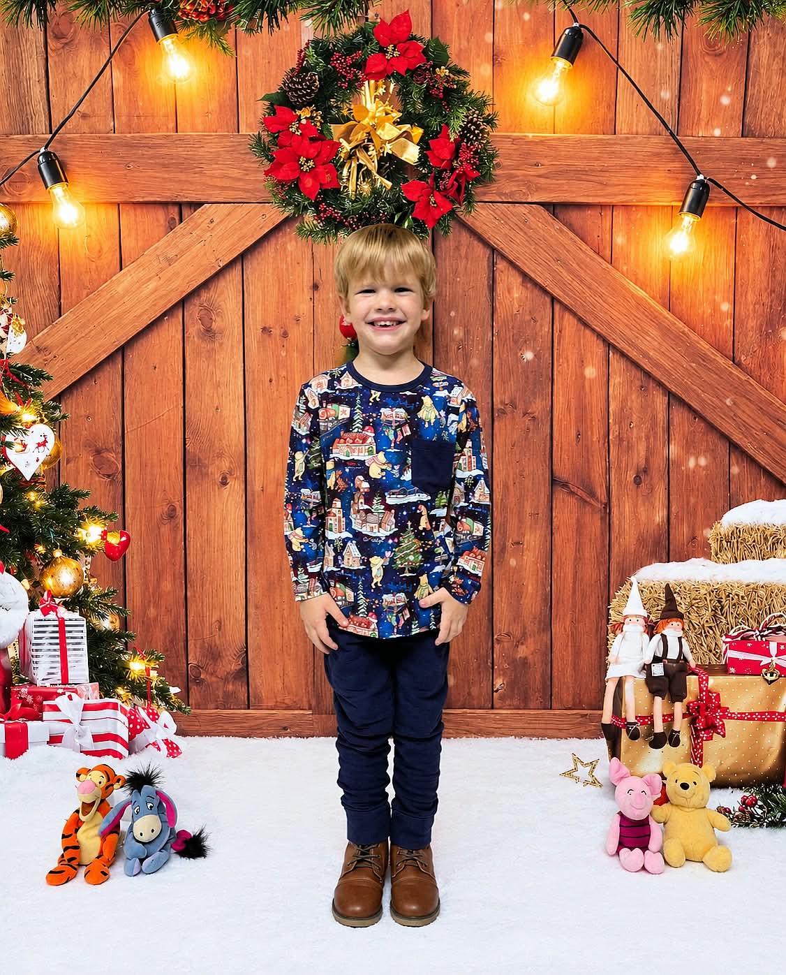 North Pole Magic Long Sleeved Pocket T-Shirt