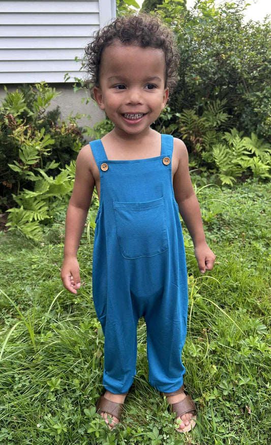 Solid Blue Overalls (overalls only)