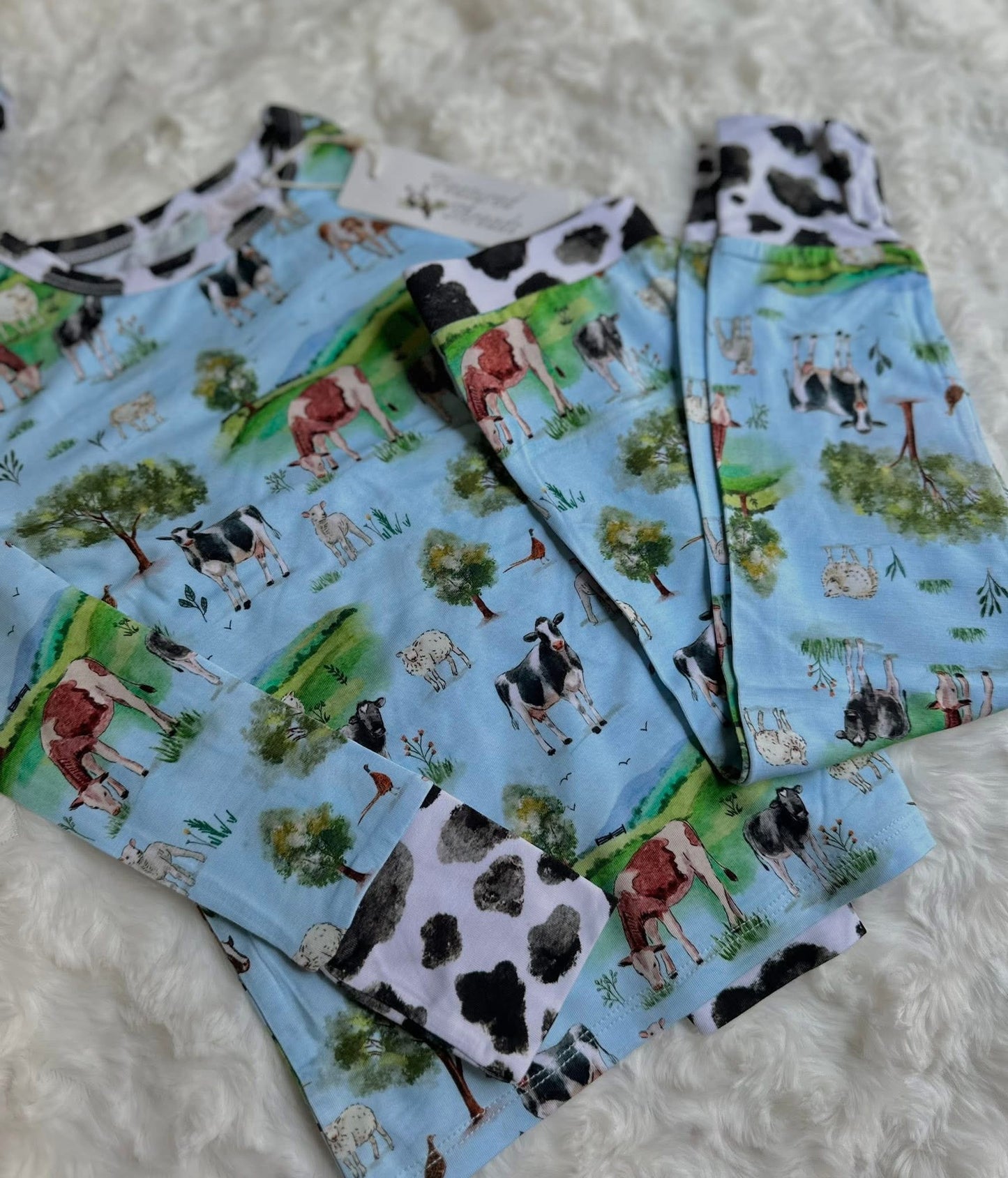 “Cows” Two-Piece Pajamas