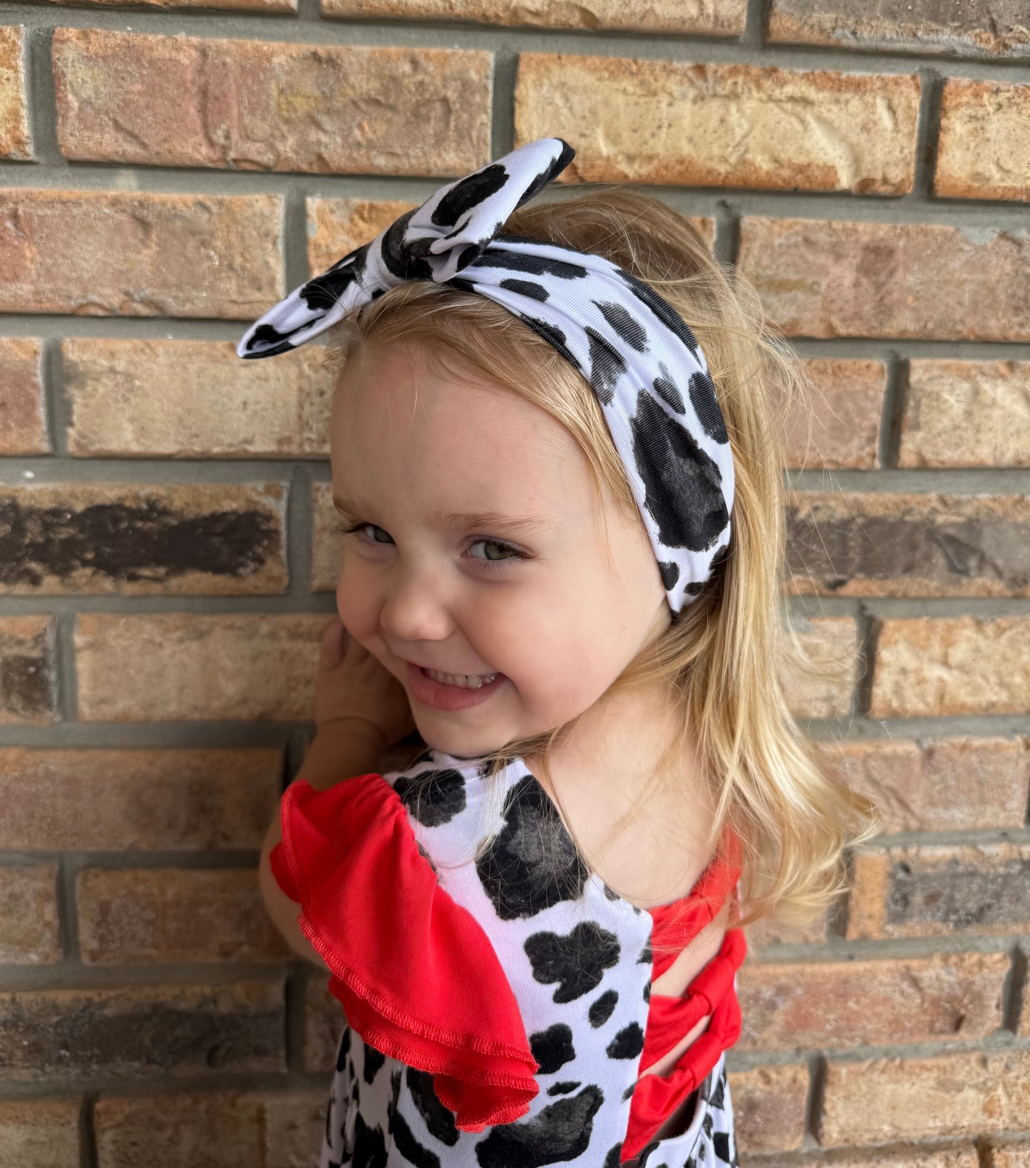 “Cows” Bow Headband