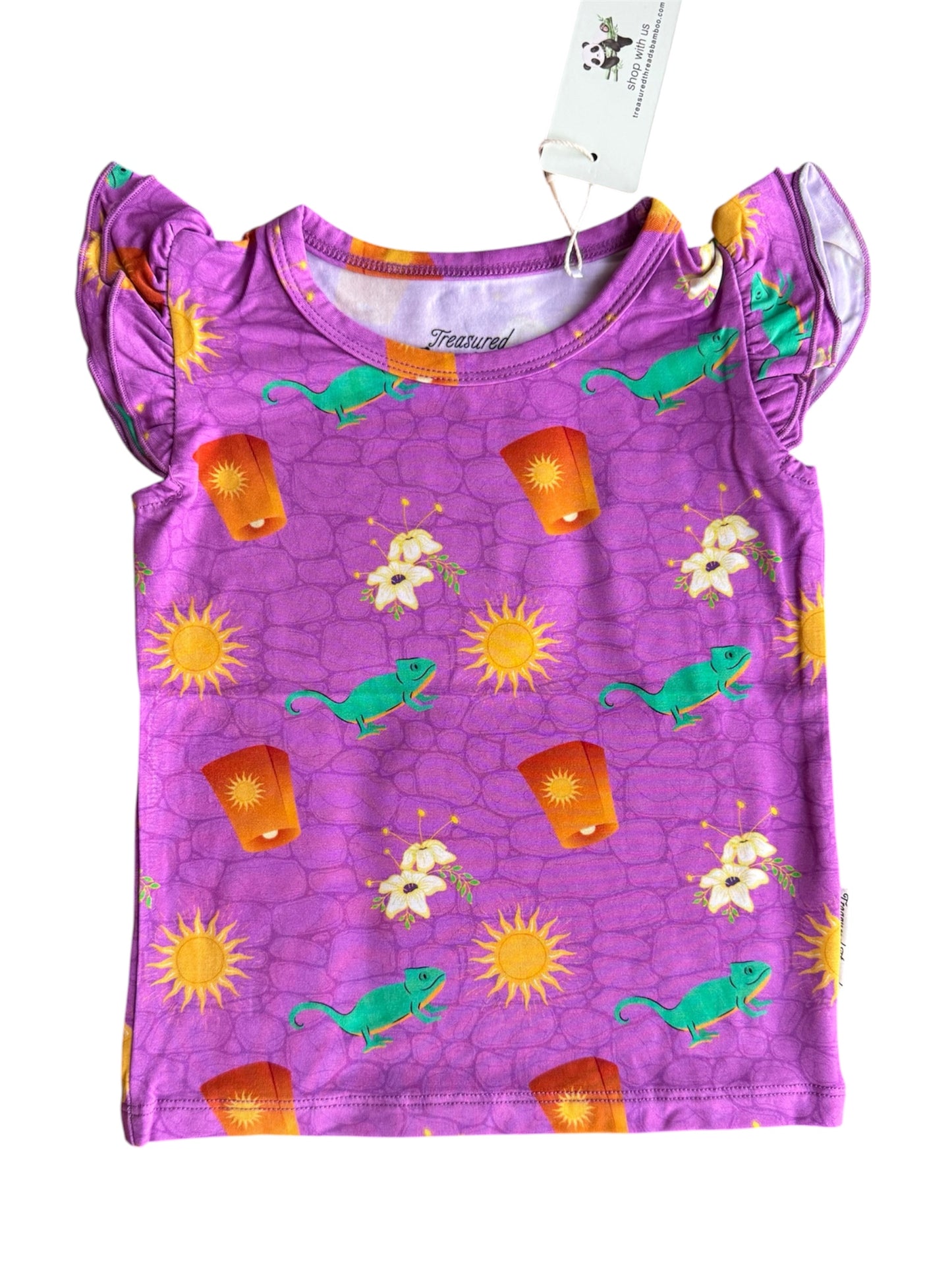 Lantern Wishes Flutter Sleeve Tee