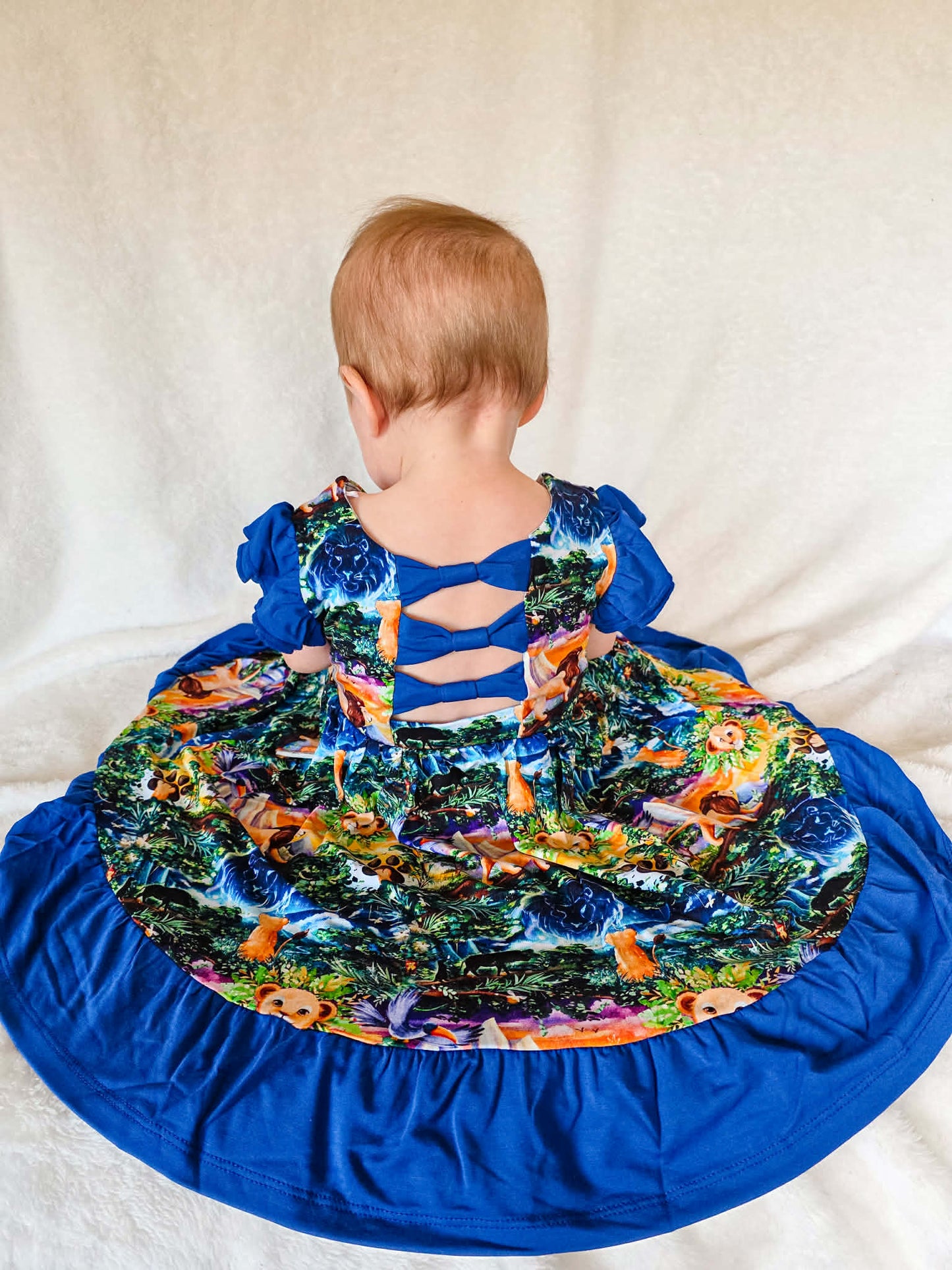 “King of the Pride” Twirl with Bow Back and Biker Shorts Set