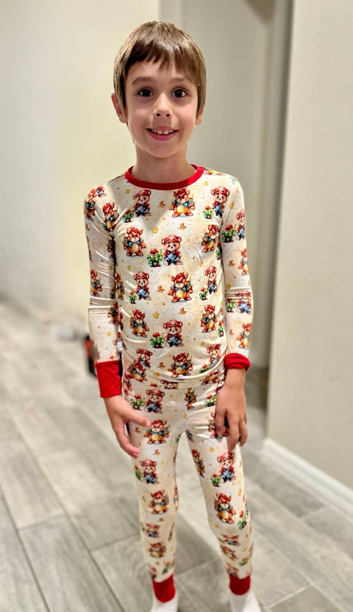 Super Beario Two-Piece Pajamas
